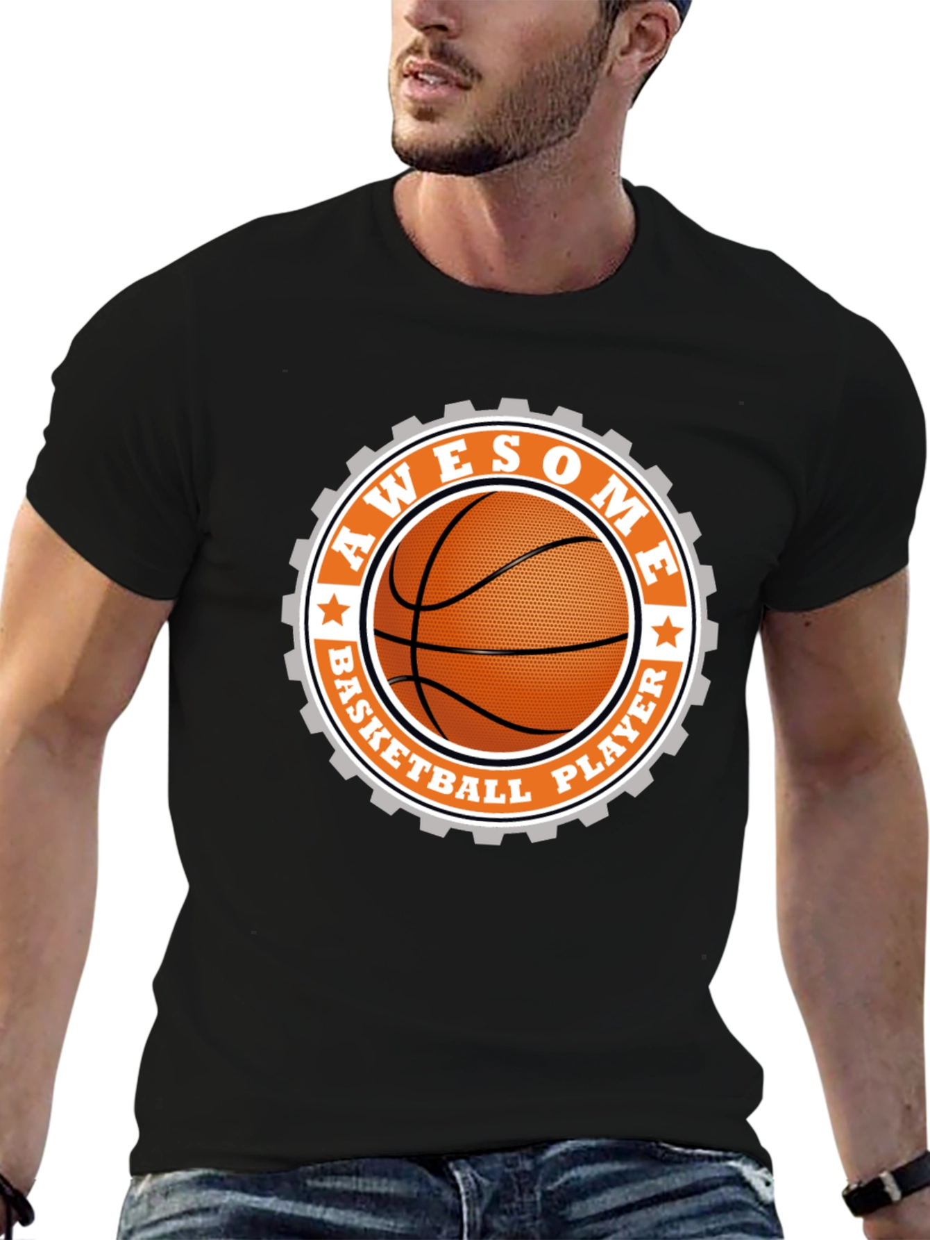 Awesome Basketball Player Graphic T-Shirt