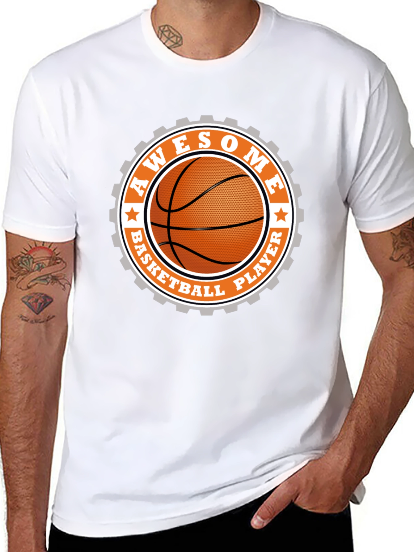 Awesome Basketball Player Graphic T-Shirt