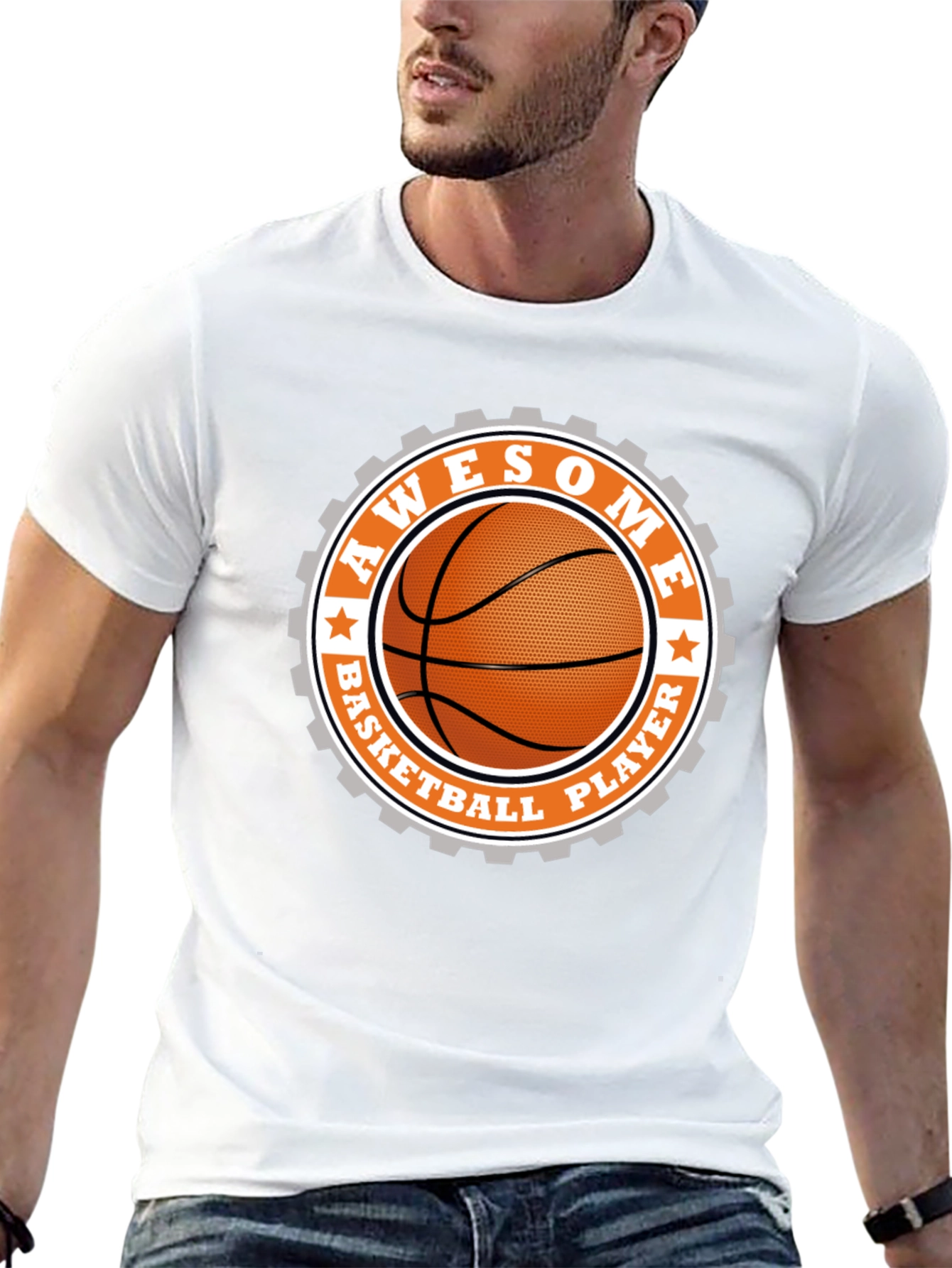 Awesome Basketball Player Graphic T-Shirt