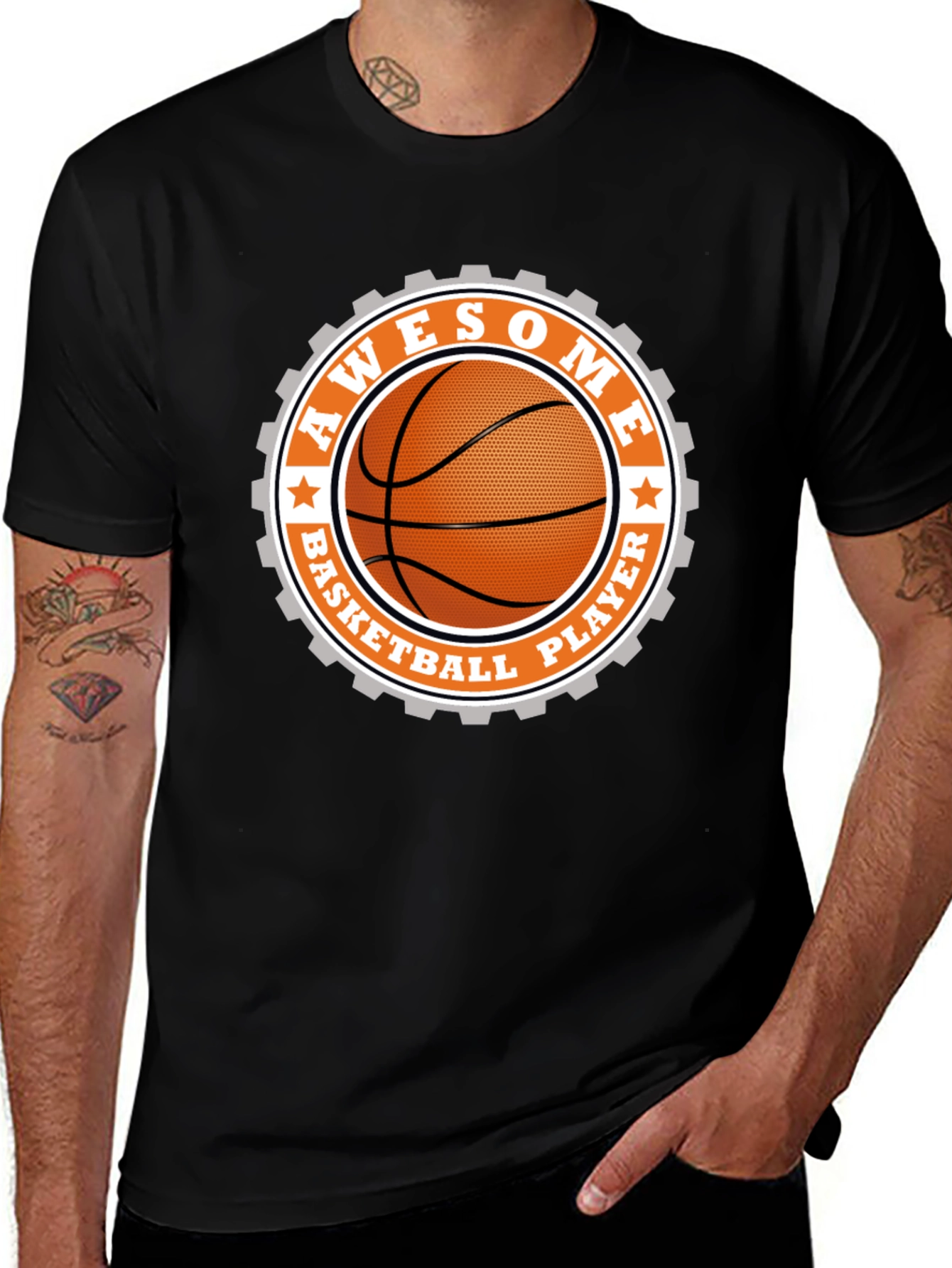 Awesome Basketball Player Graphic T-Shirt