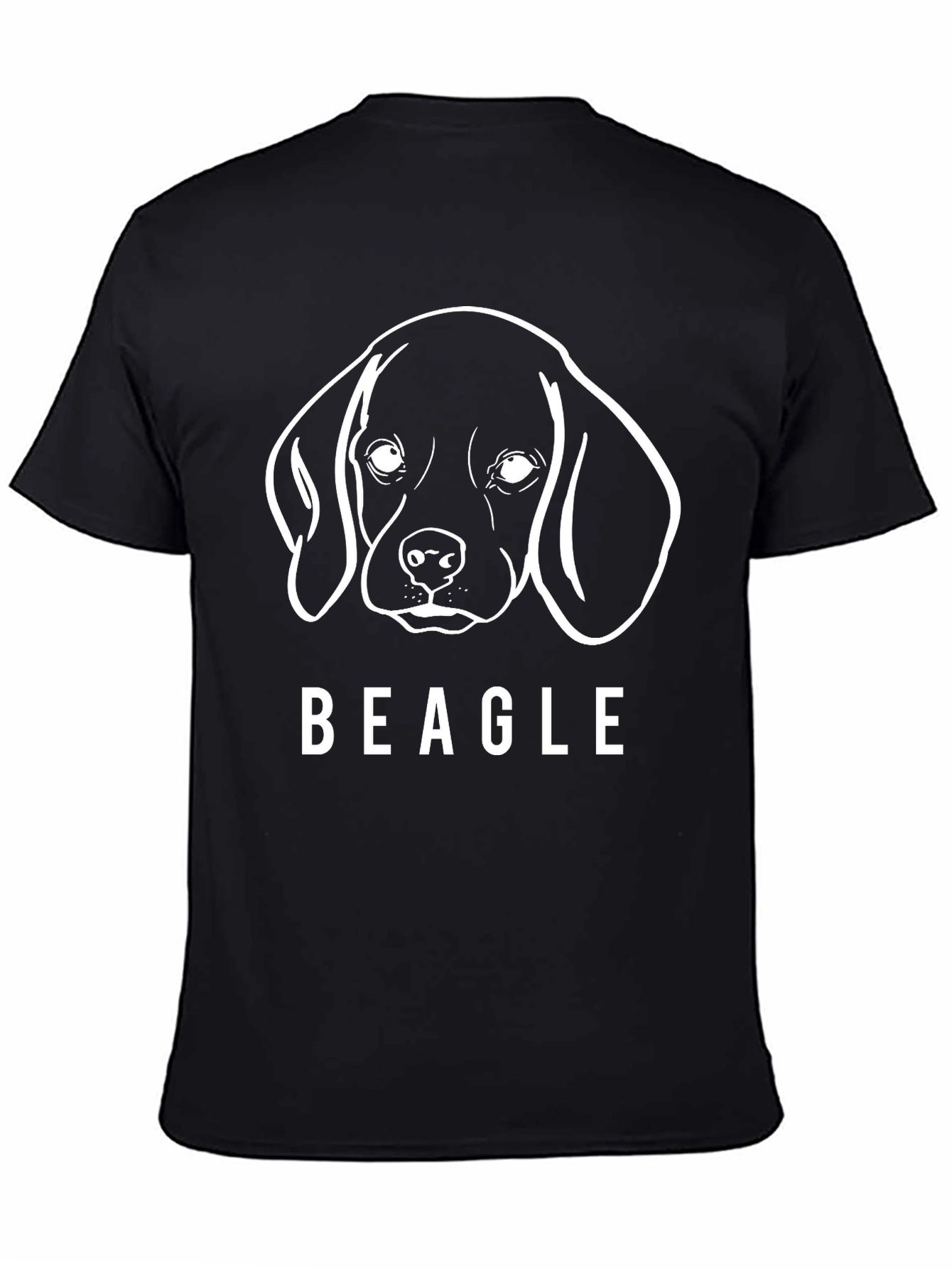 Beagle Dog Outline Graphic T-Shirt