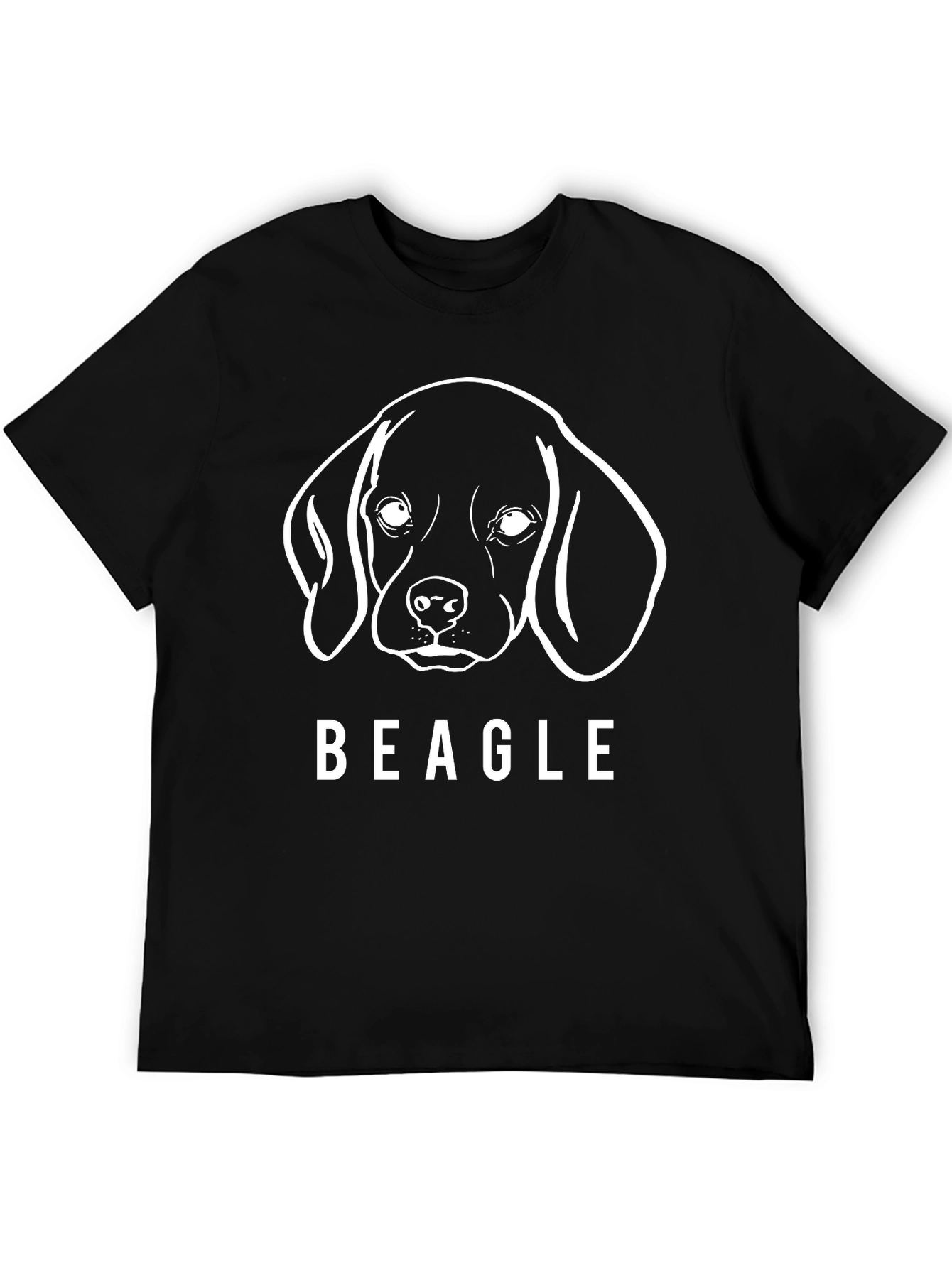 Beagle Dog Outline Graphic T-Shirt