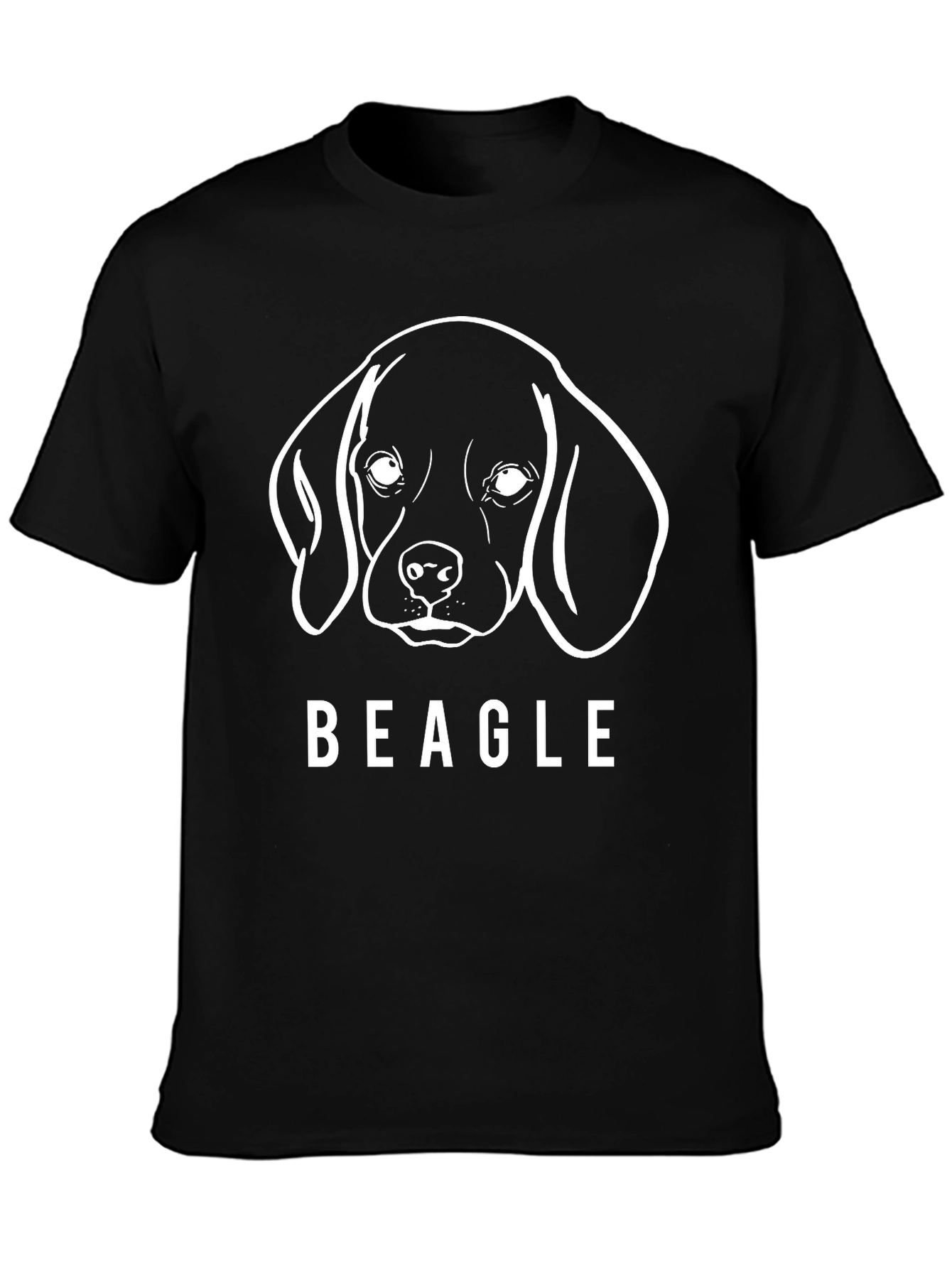 Beagle Dog Outline Graphic T-Shirt