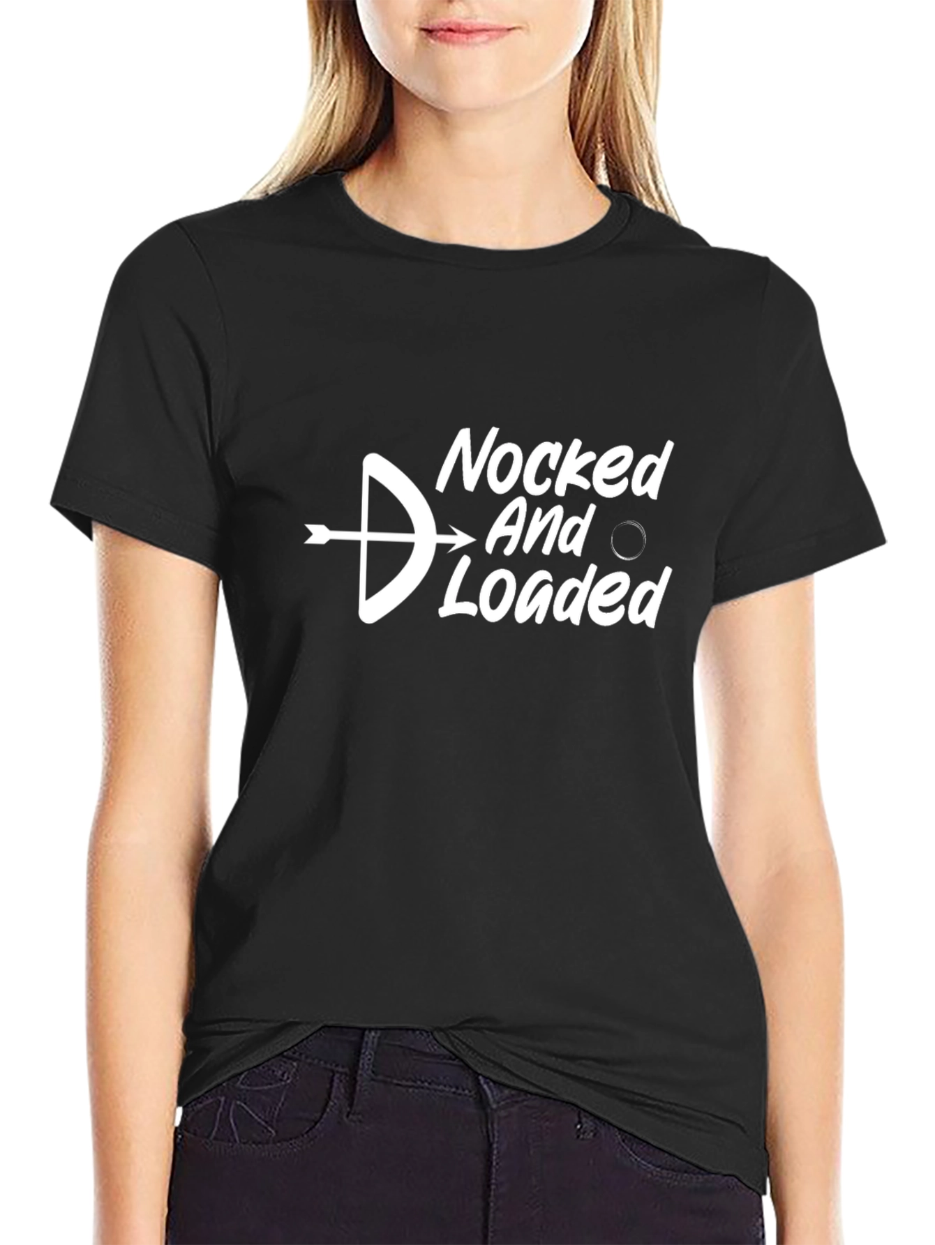 Nocked and Loaded Archery T-Shirt - Black
