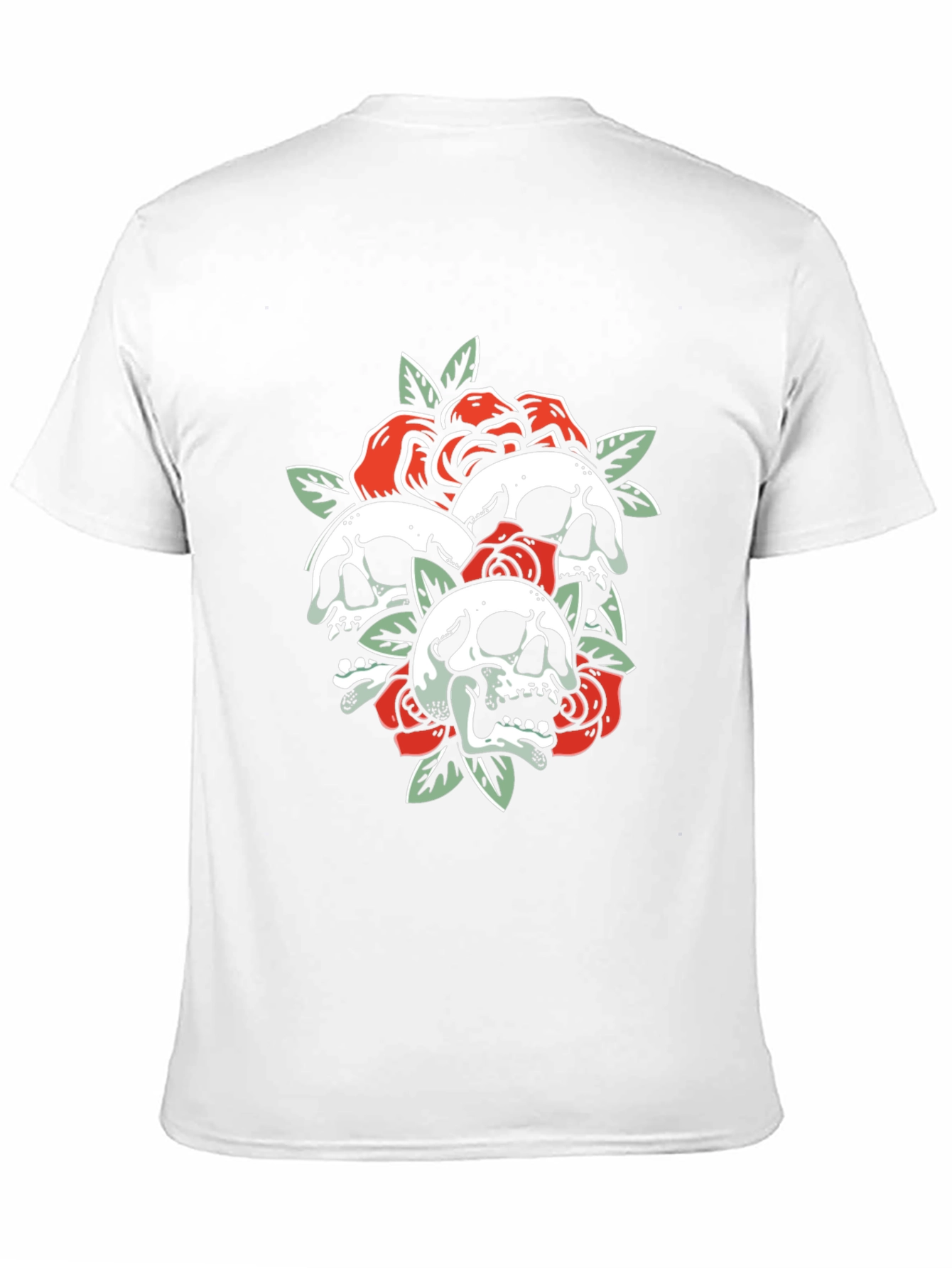 Skull & Roses Graphic Tee - Black T-Shirt