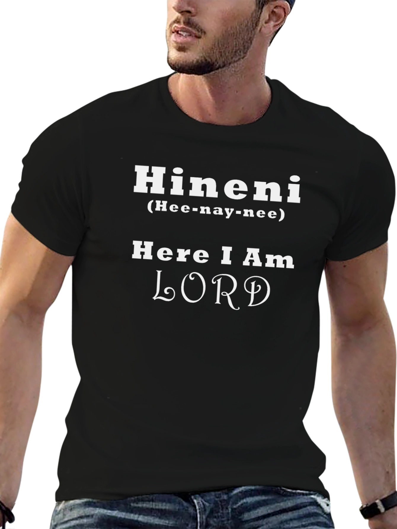 Hineni Here I Am Lord T-Shirt