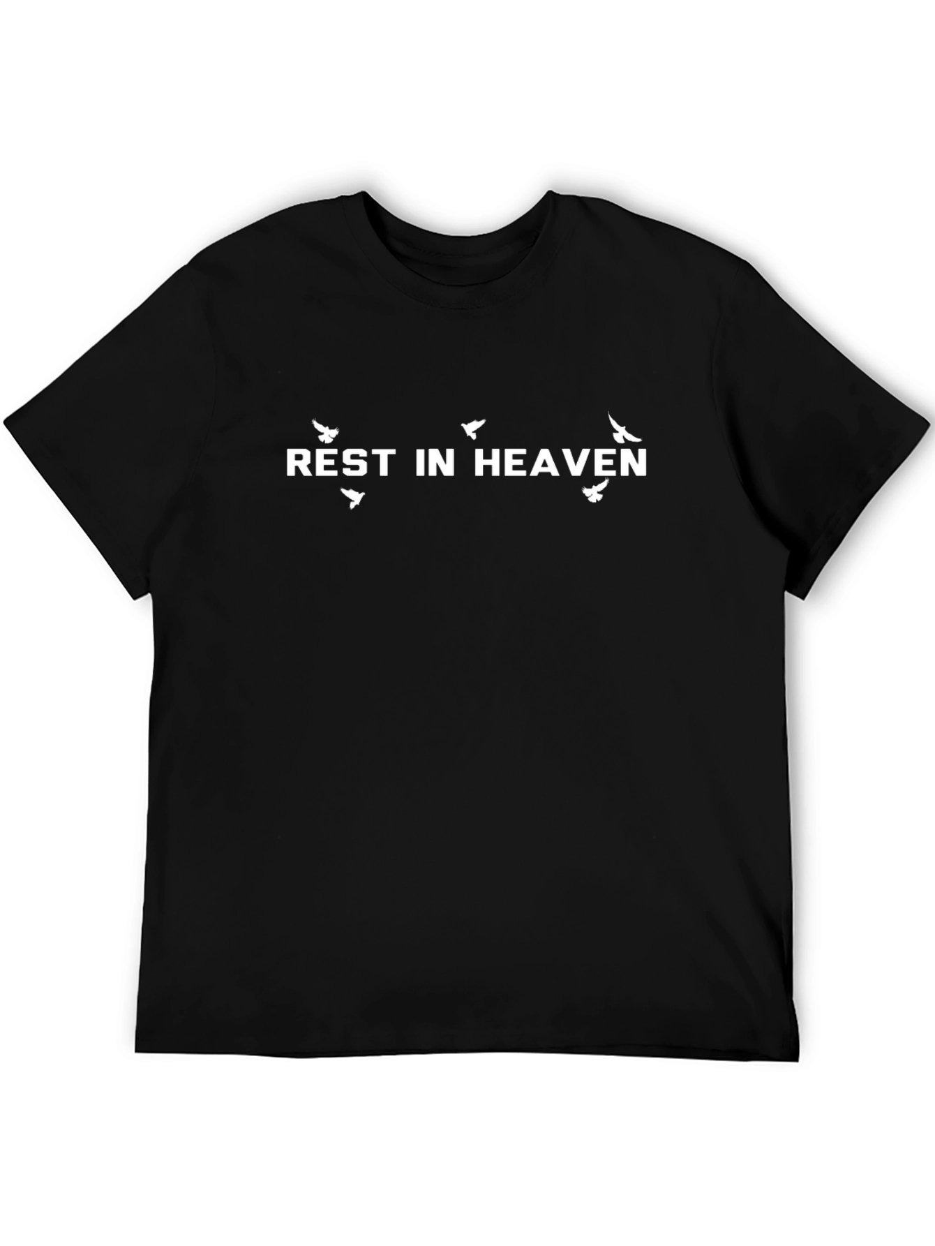 Rest in Heaven Graphic Black Tee