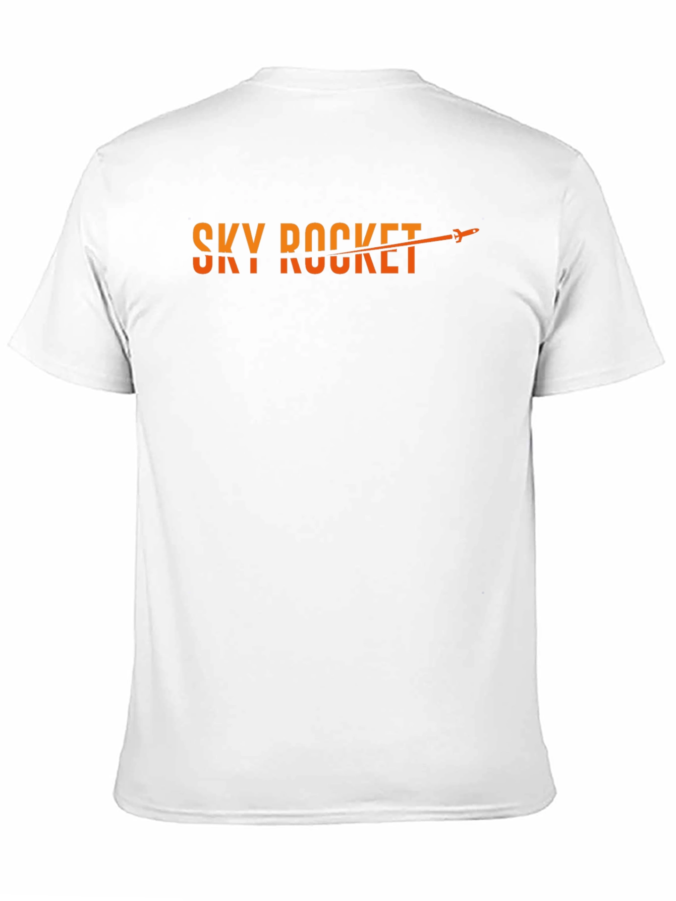 Sky Rocket Graphic Tee - Black Cotton Blend T-Shirt