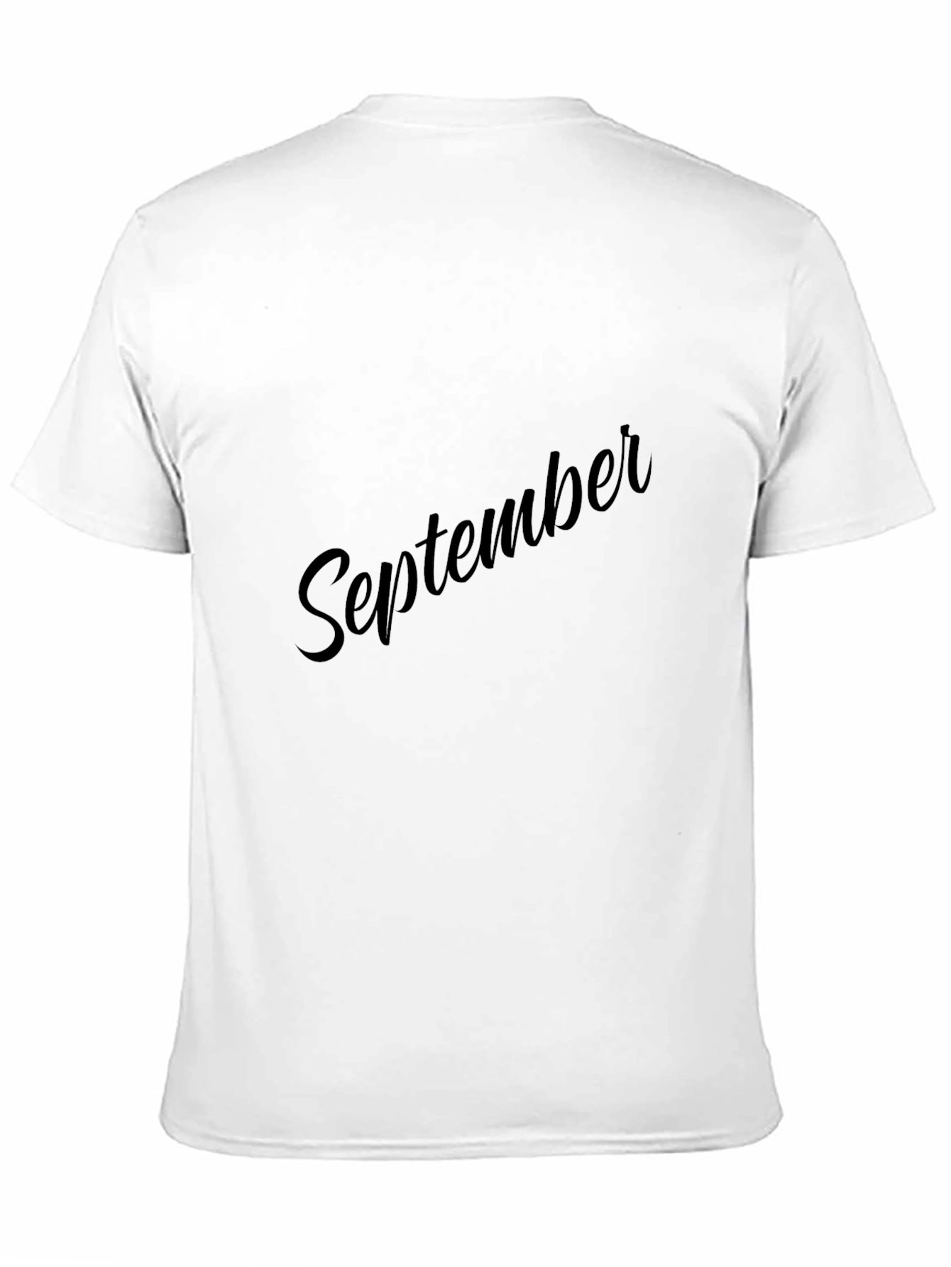 September Black T-Shirt - Stylish Month Design
