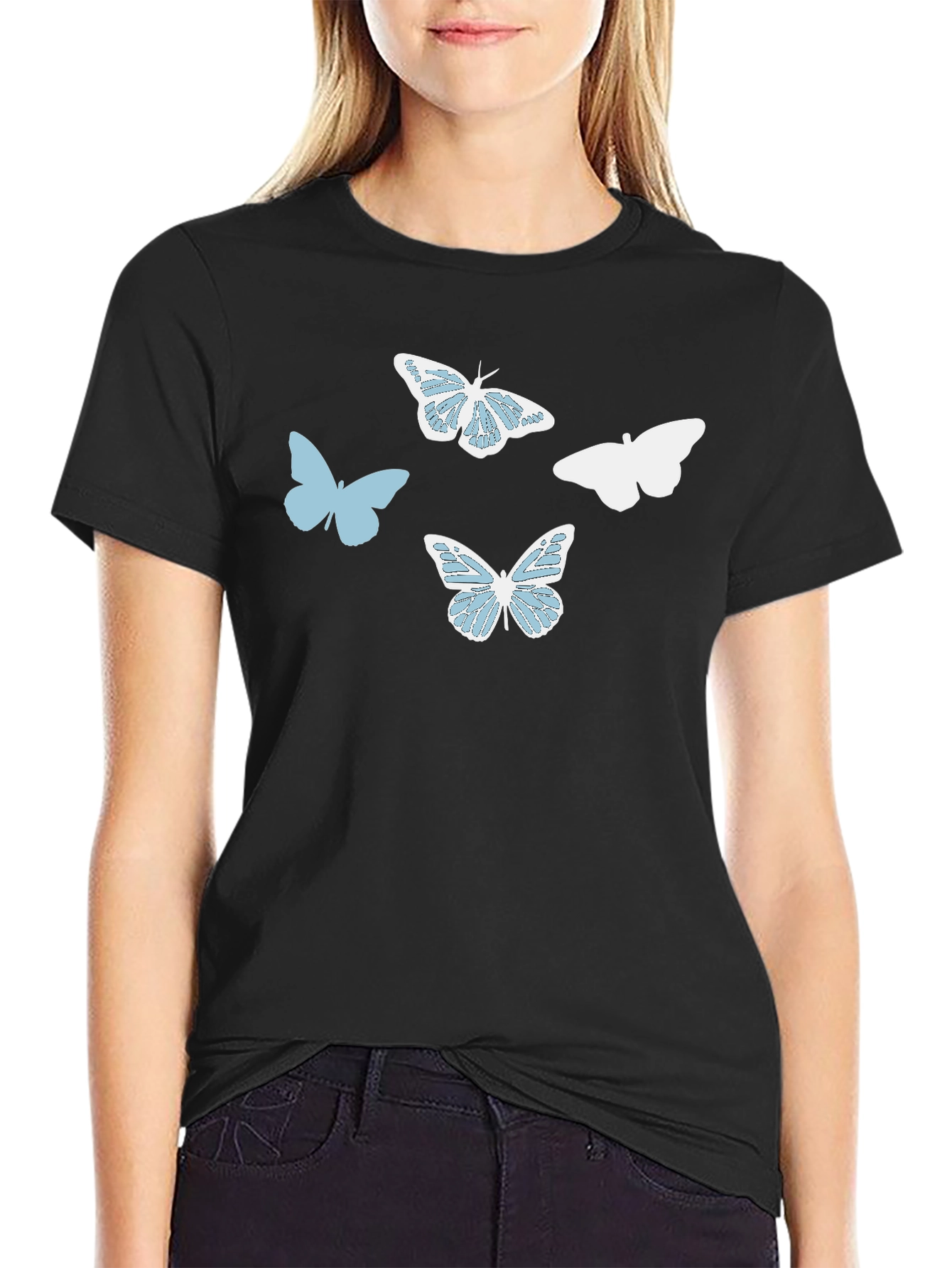 Butterfly Graphic Print T-Shirt