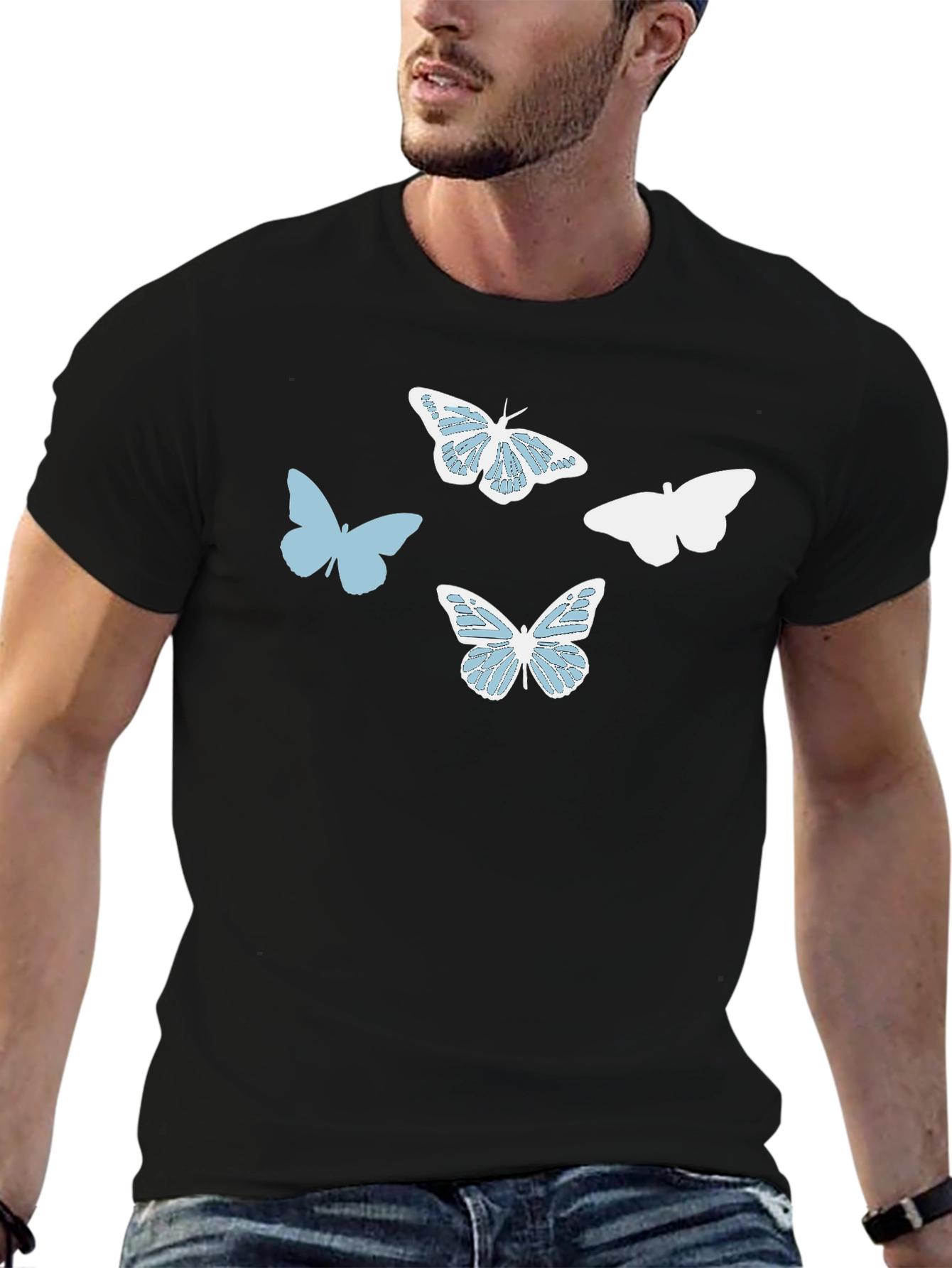 Butterfly Graphic Print T-Shirt