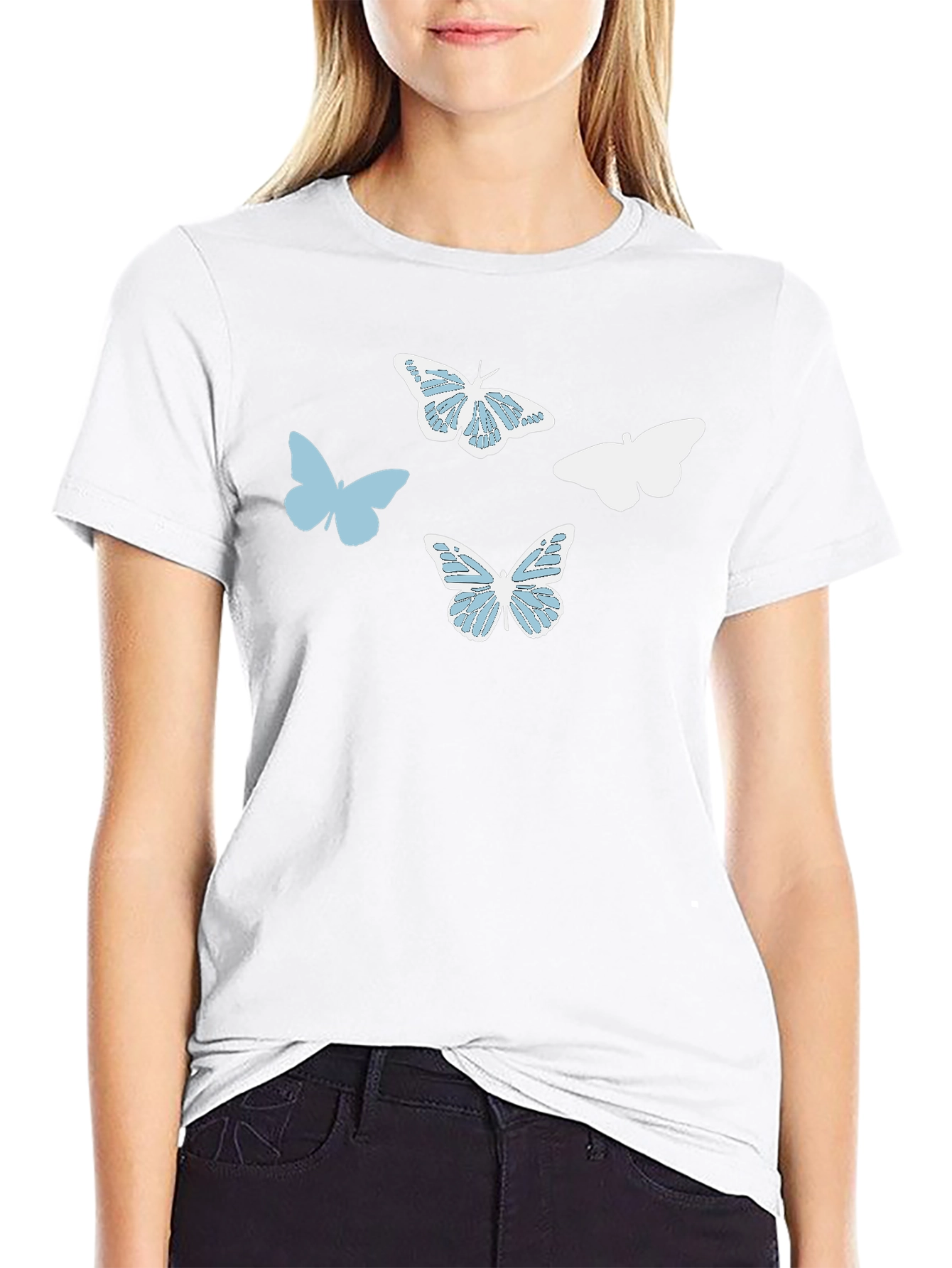 Butterfly Graphic Print T-Shirt