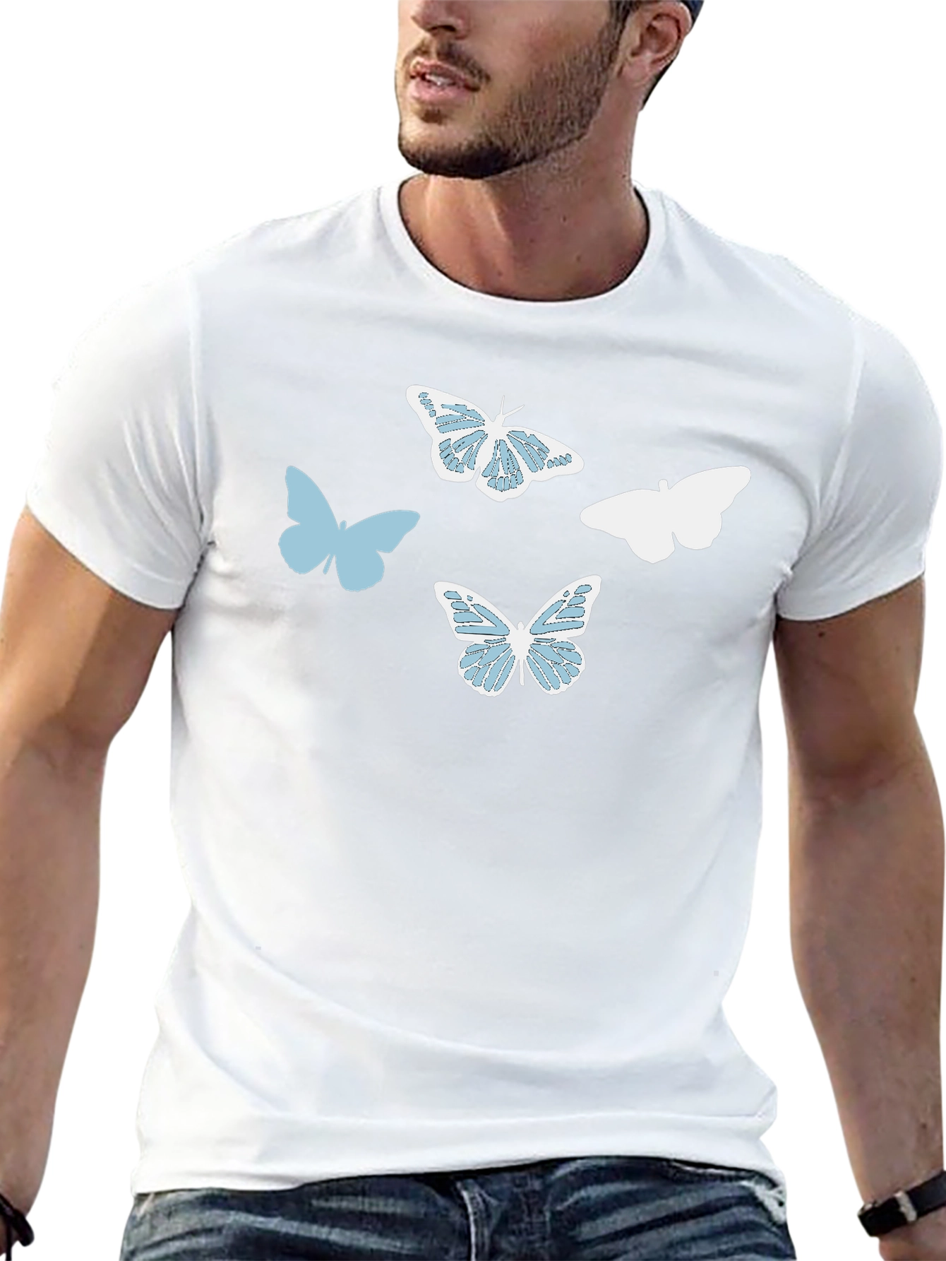 Butterfly Graphic Print T-Shirt