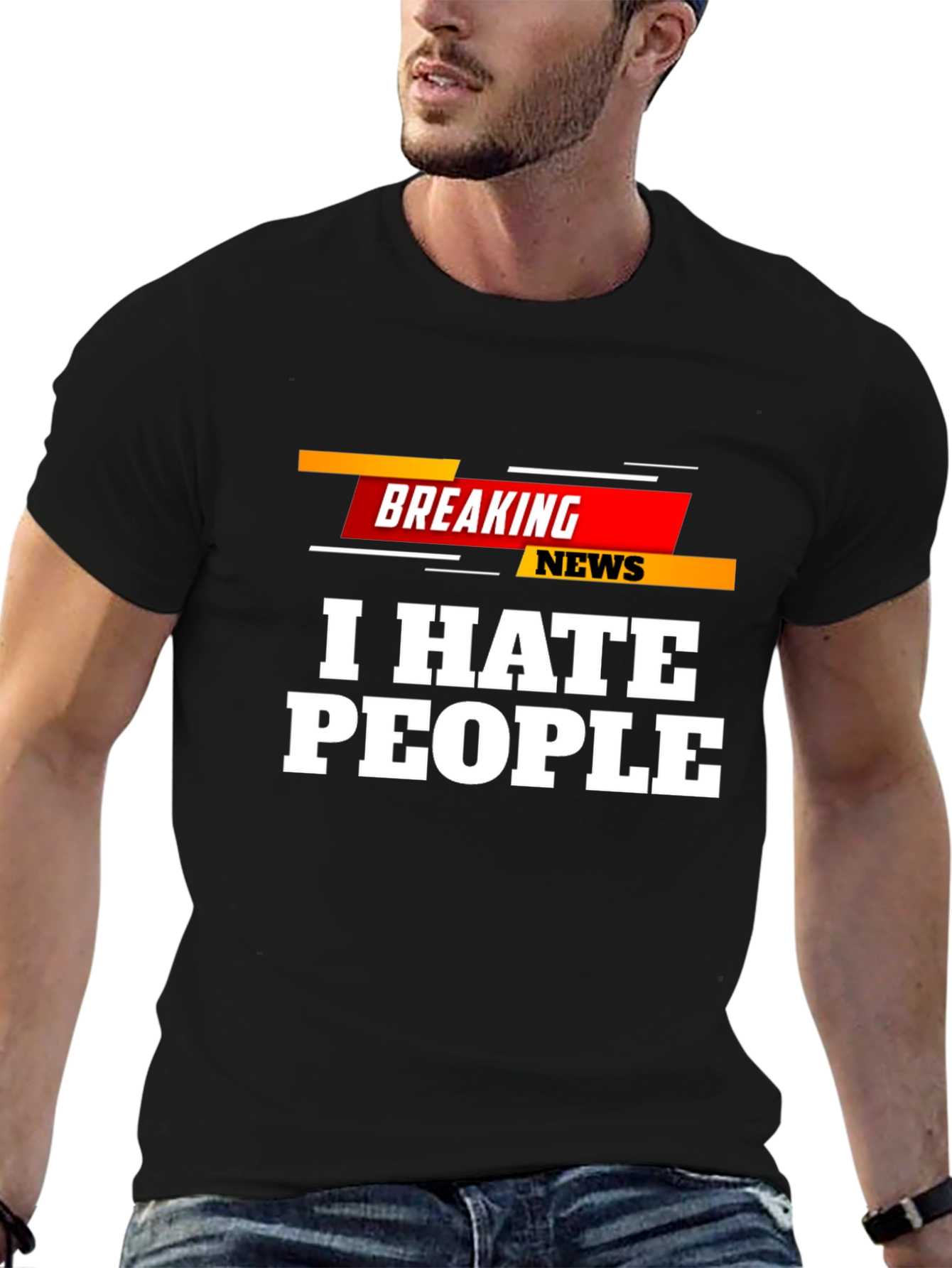 I Hate People Breaking News T-Shirt