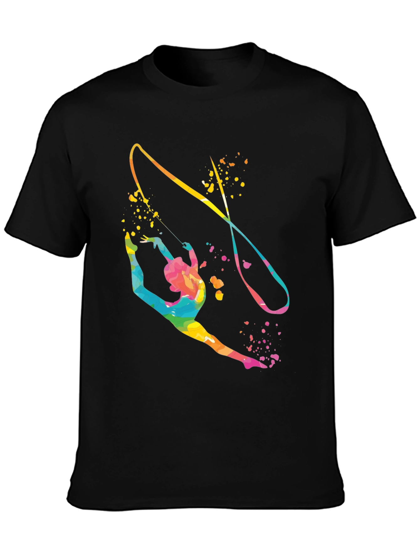 Gymnast Ribbon Black T-Shirt
