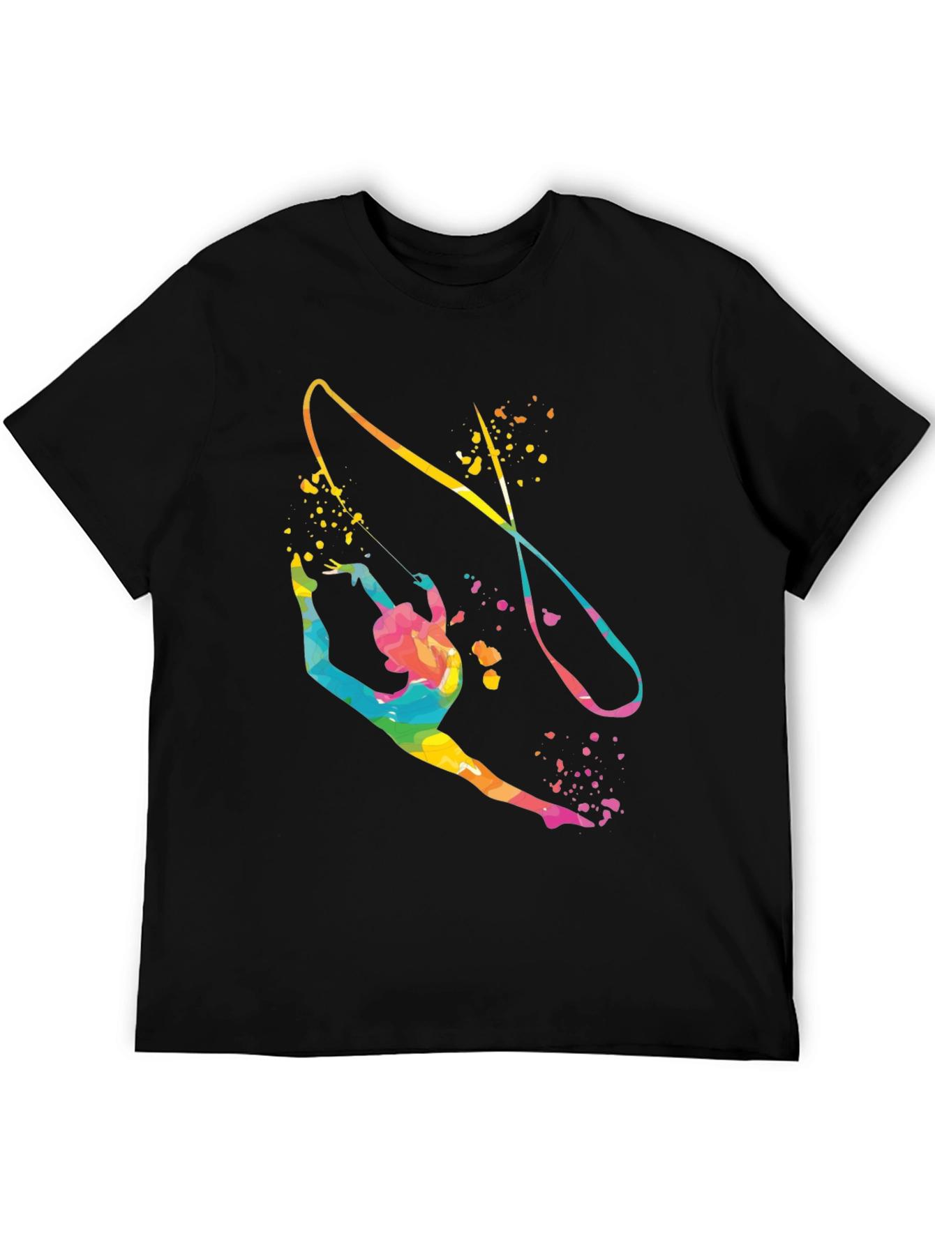 Gymnast Ribbon Black T-Shirt