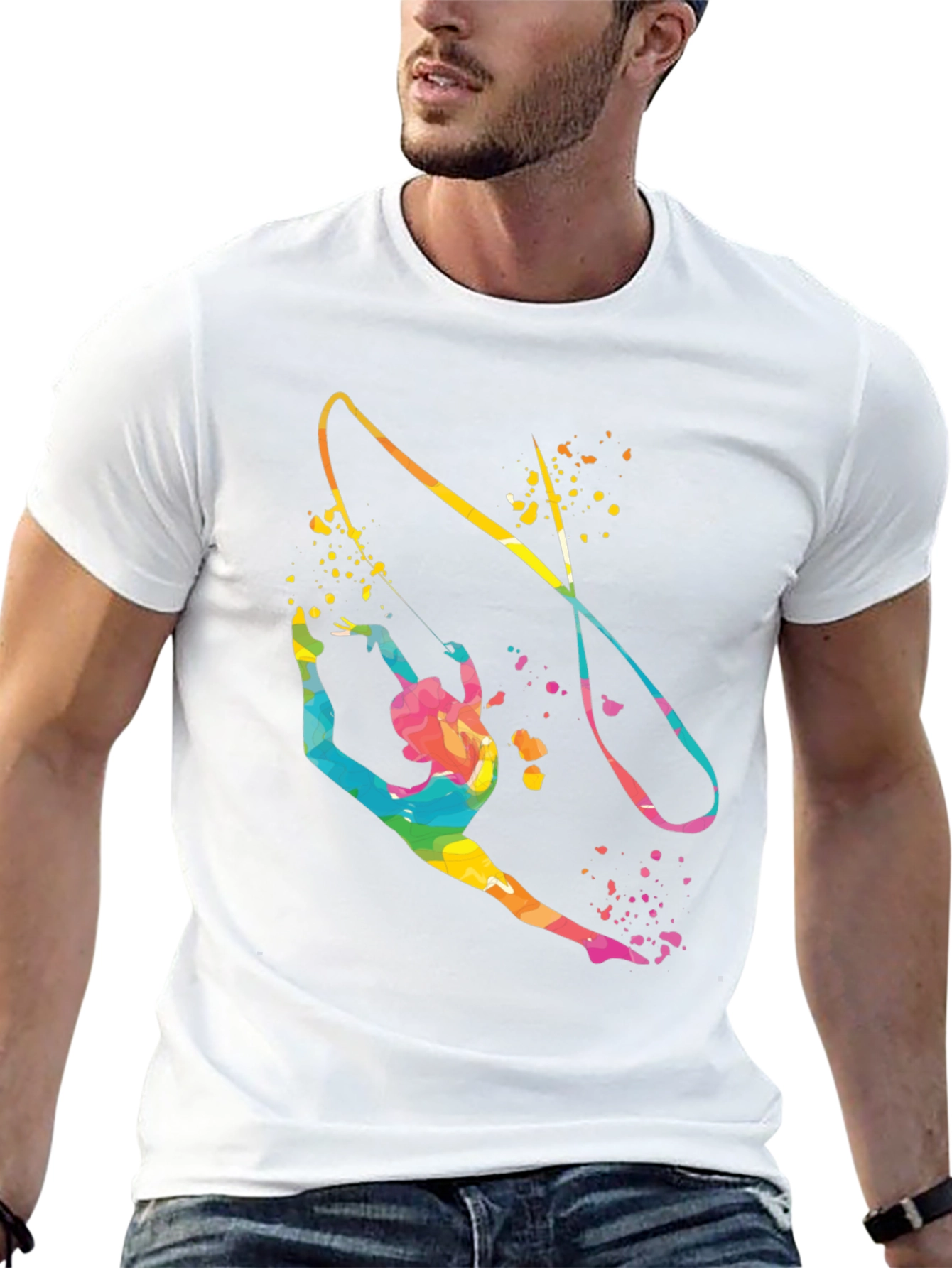Gymnast Ribbon Black T-Shirt