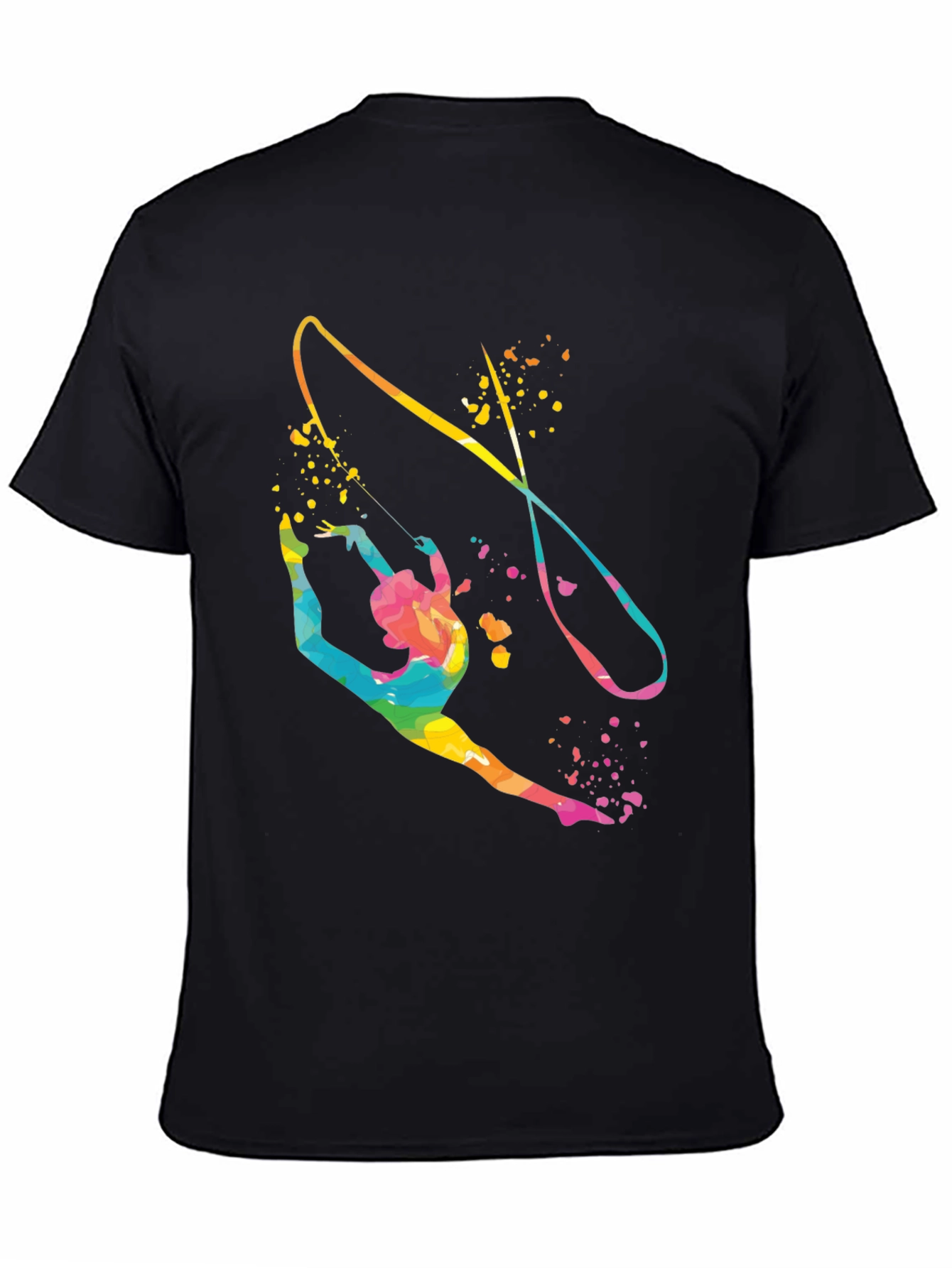 Gymnast Ribbon Black T-Shirt