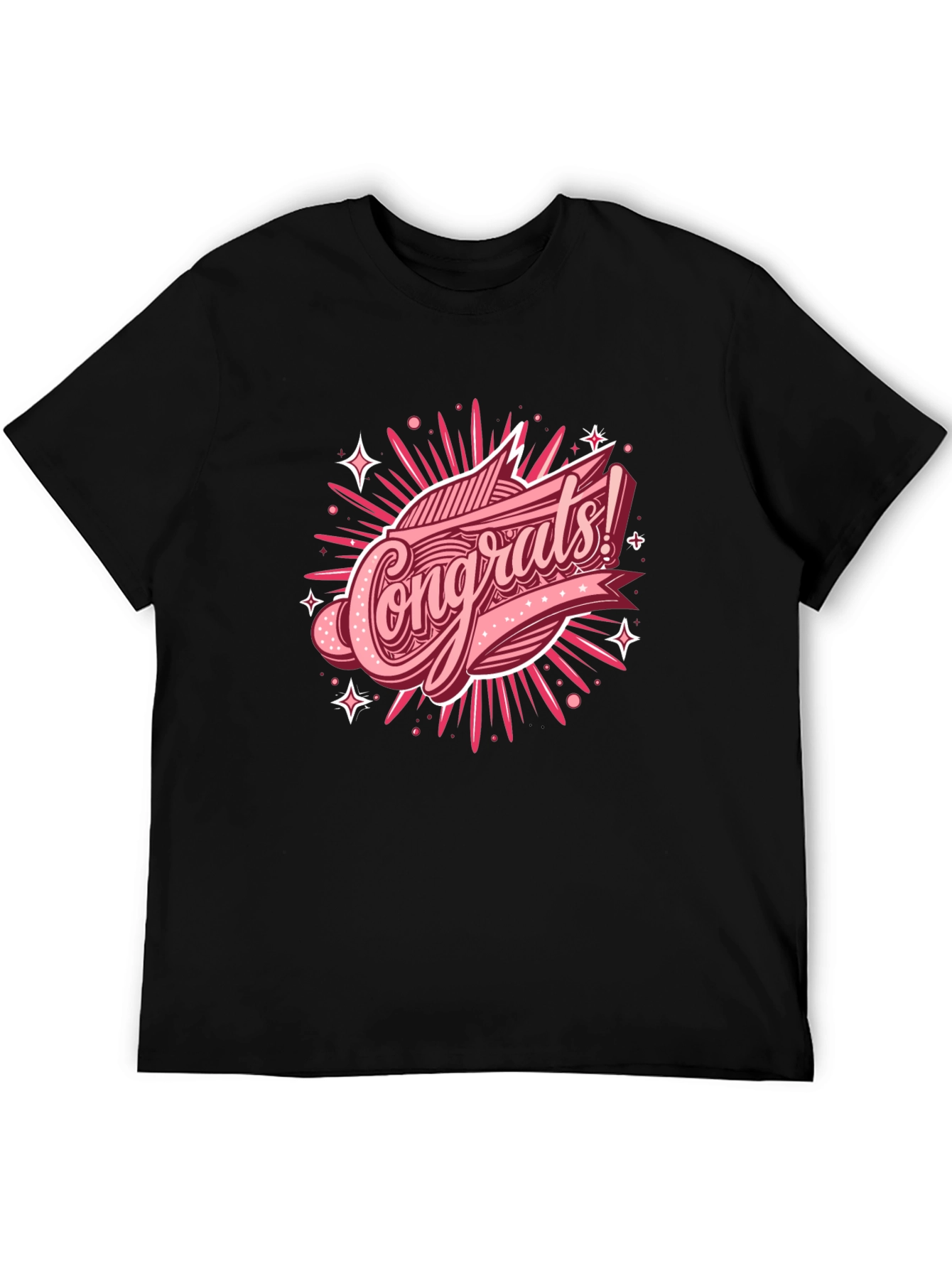 Congrats Graphic T-Shirt - Black