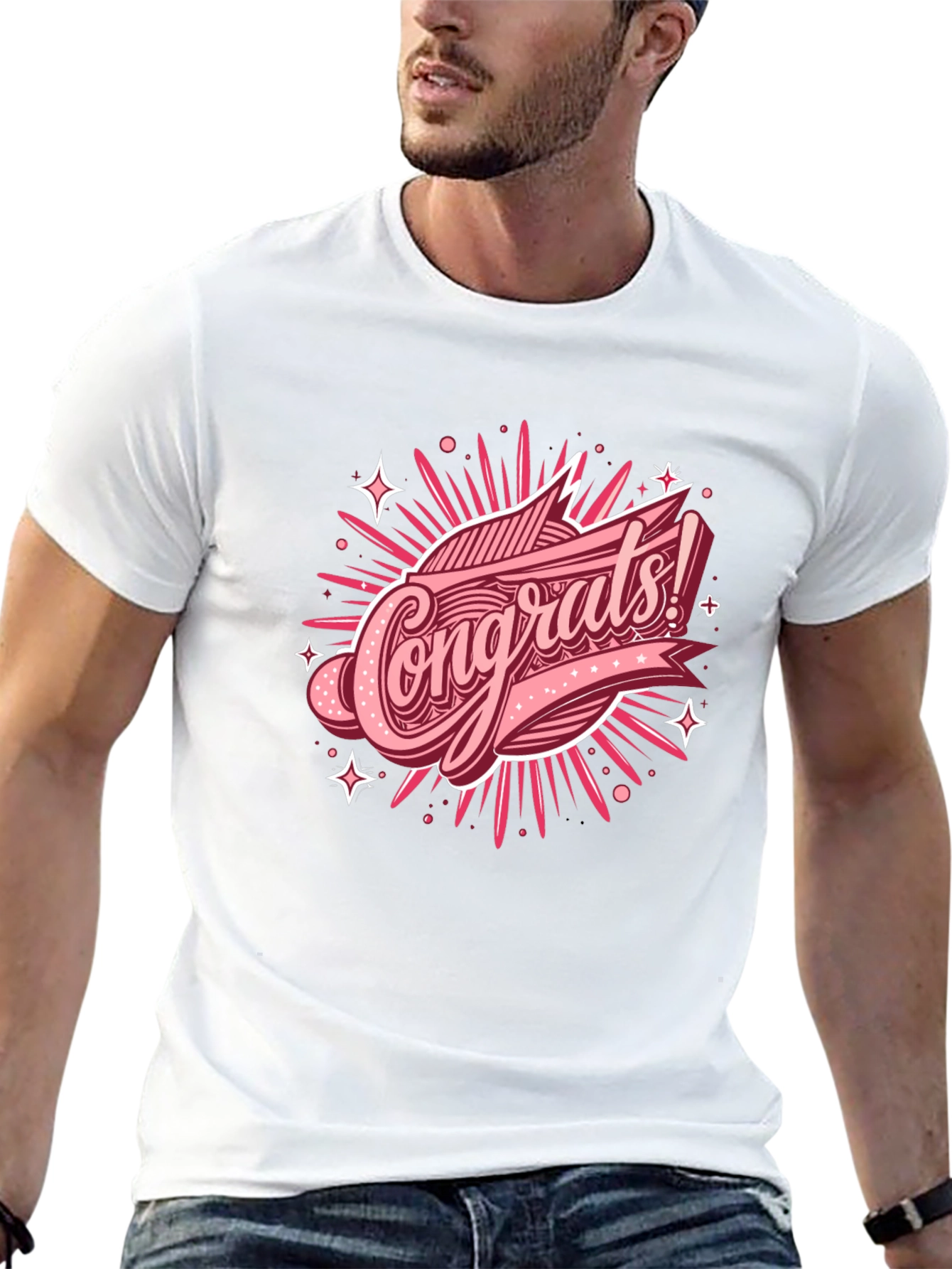 Congrats Graphic T-Shirt - Black