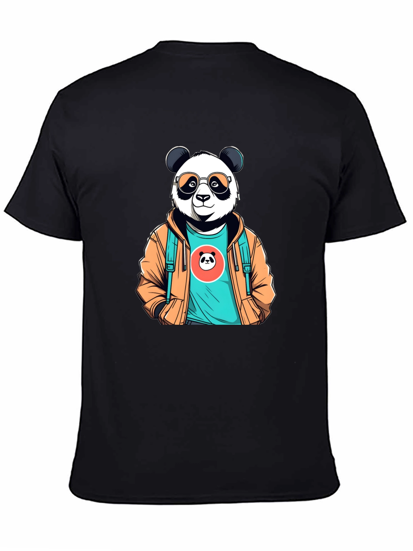 Cool Panda Graphic Tee - Stylish Black T-Shirt