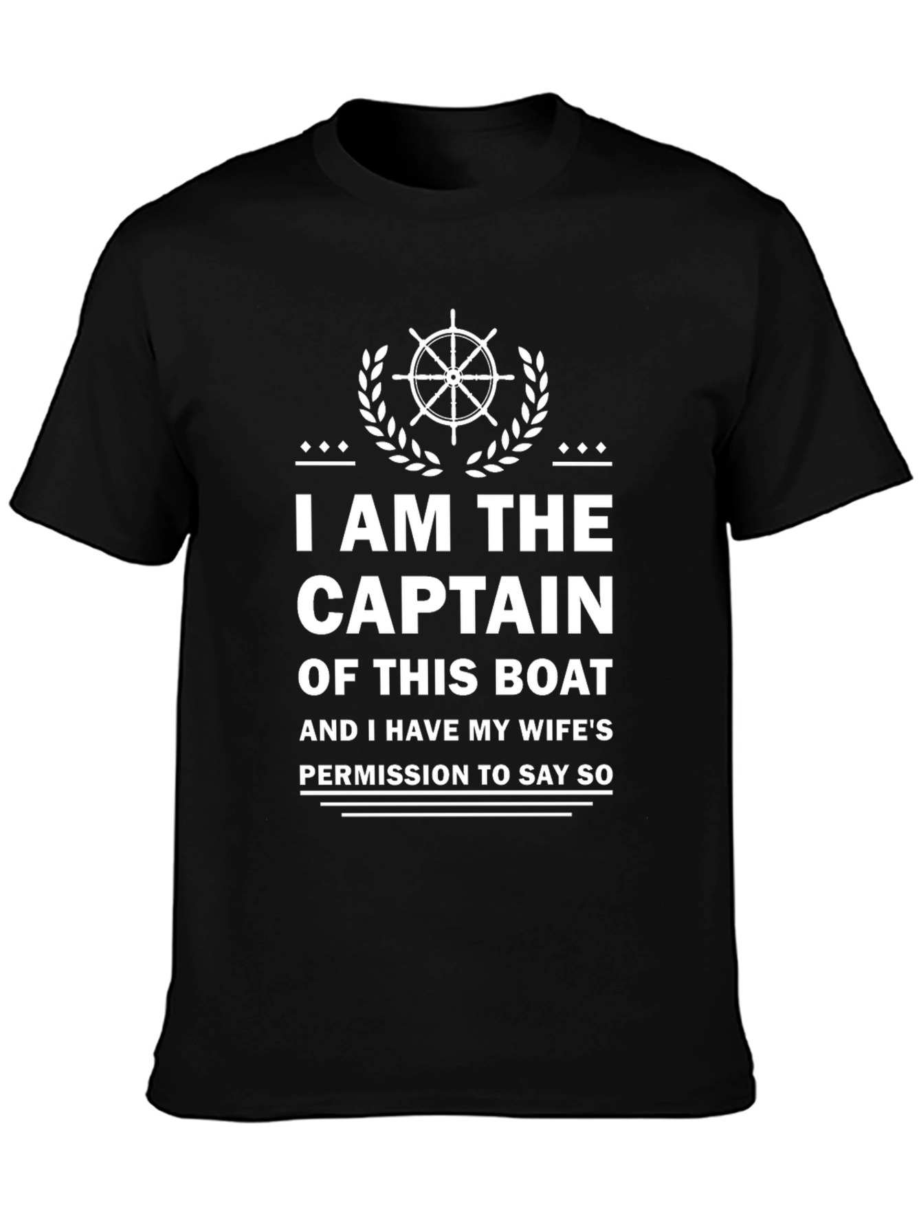Captain of This Boat Funny Graphic Tee