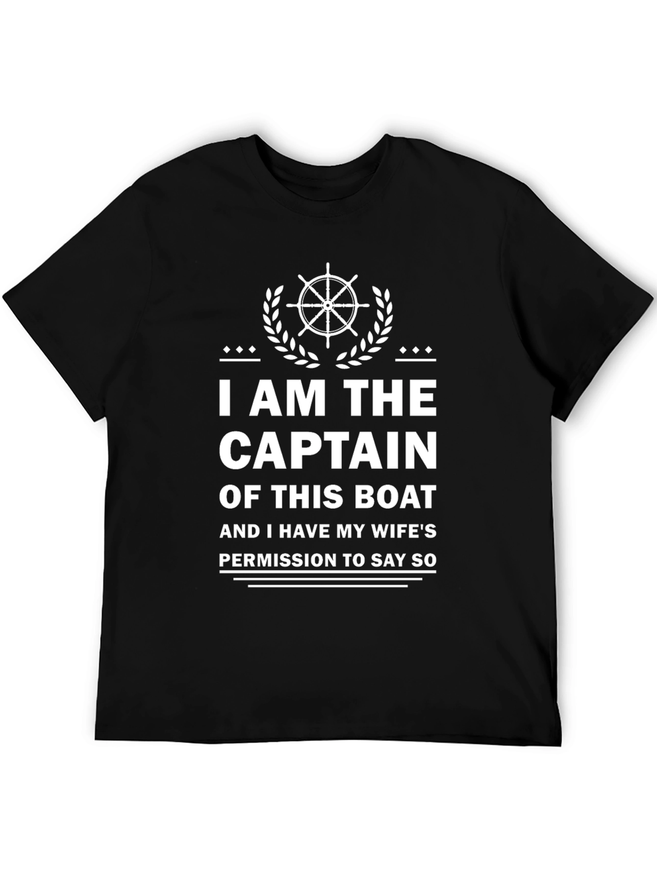 Captain of This Boat Funny Graphic Tee
