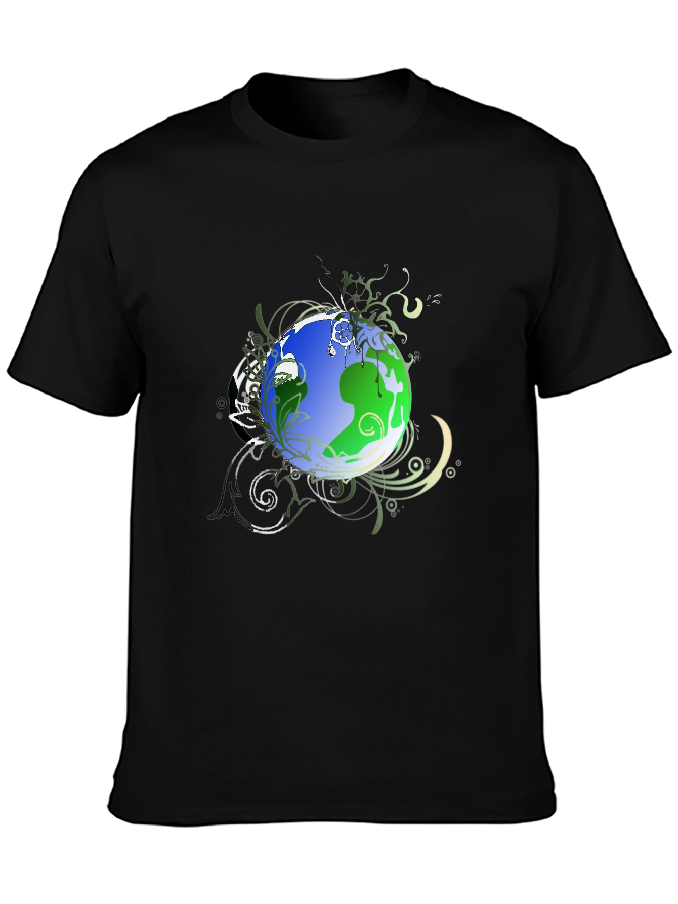 Earth Graphic Black T-Shirt