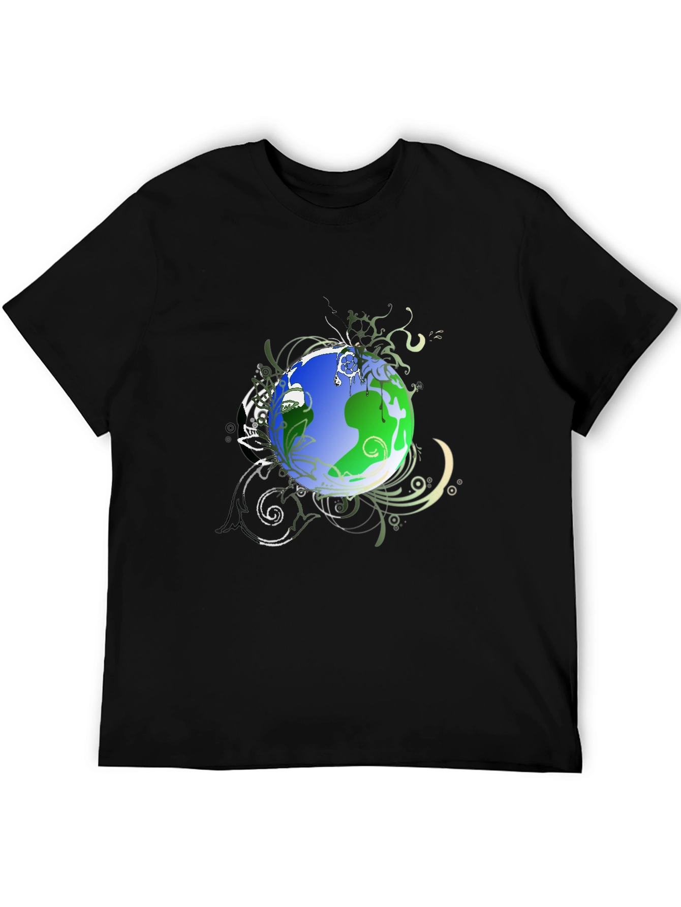 Earth Graphic Black T-Shirt