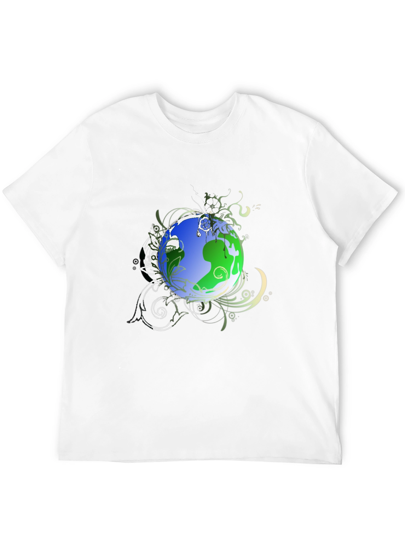 Earth Graphic Black T-Shirt