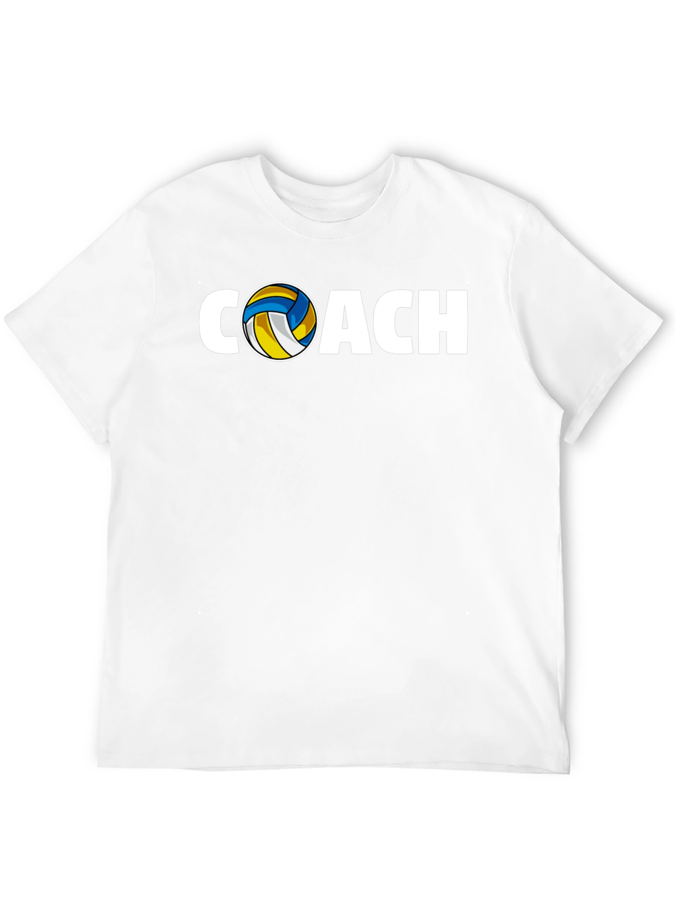 Volleyball Coach Graphic T-Shirt - Black