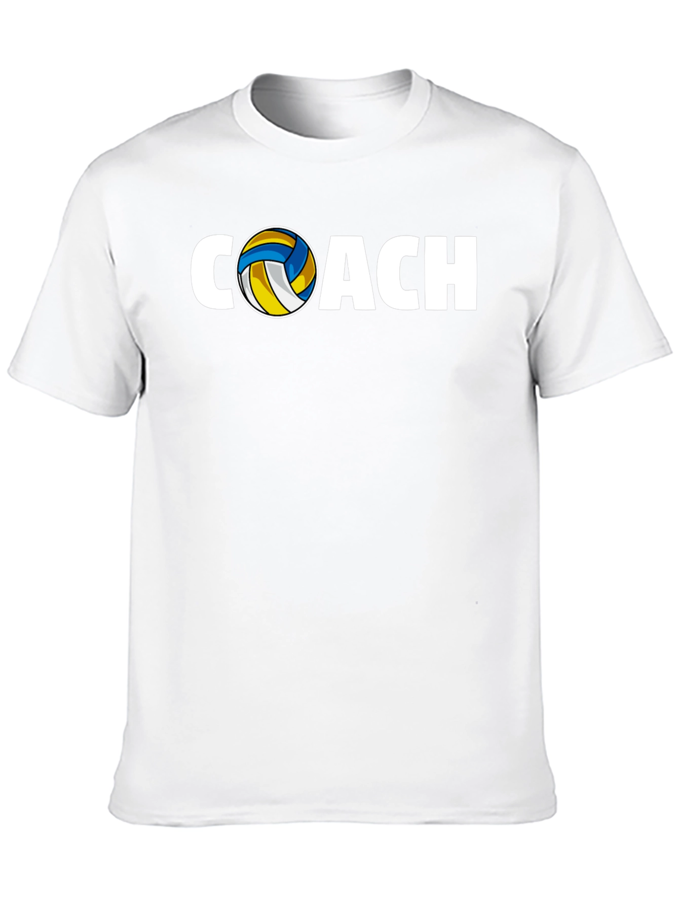 Volleyball Coach Graphic T-Shirt - Black