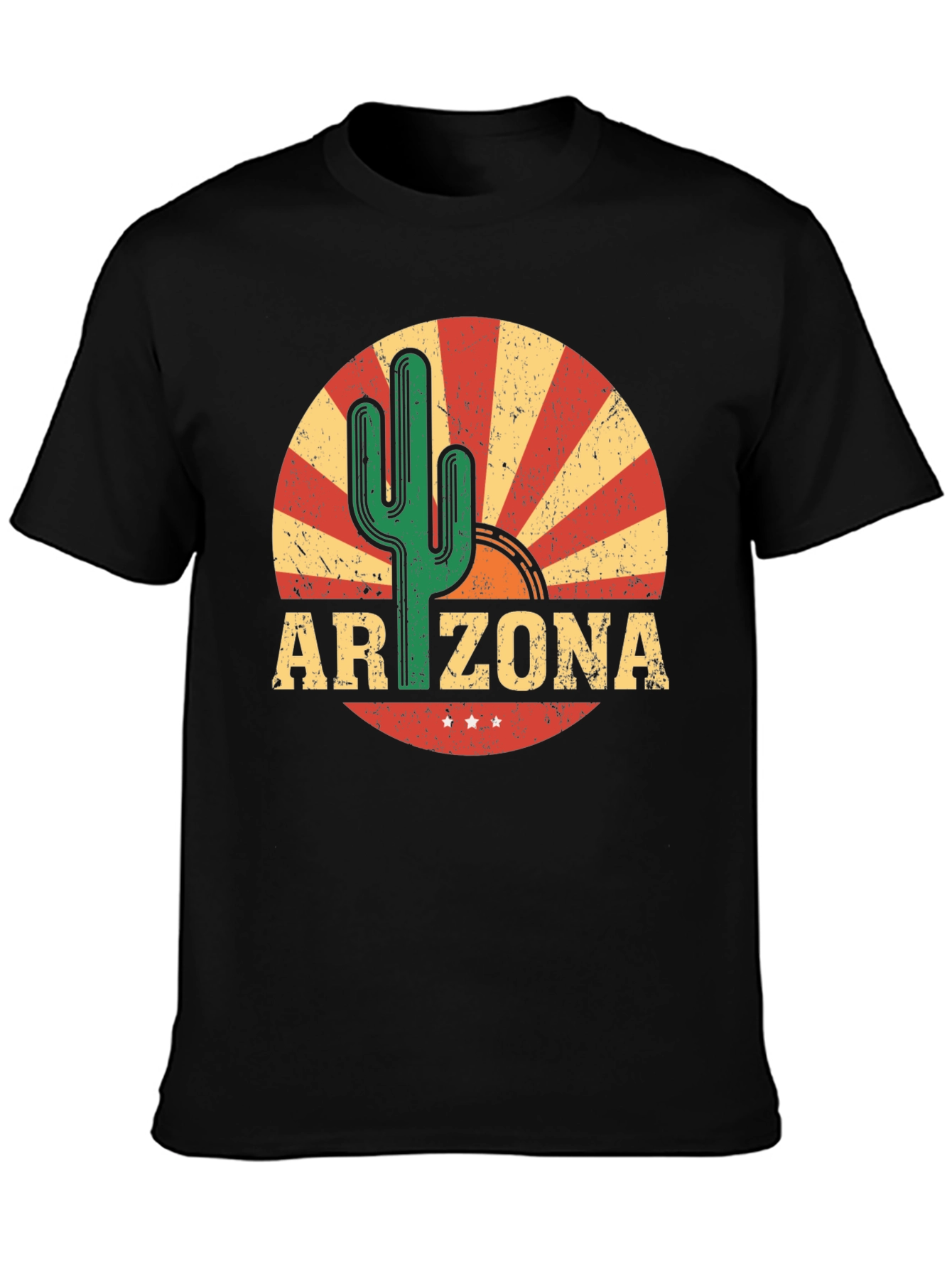 Arizona Cactus Graphic Tee - Retro Style