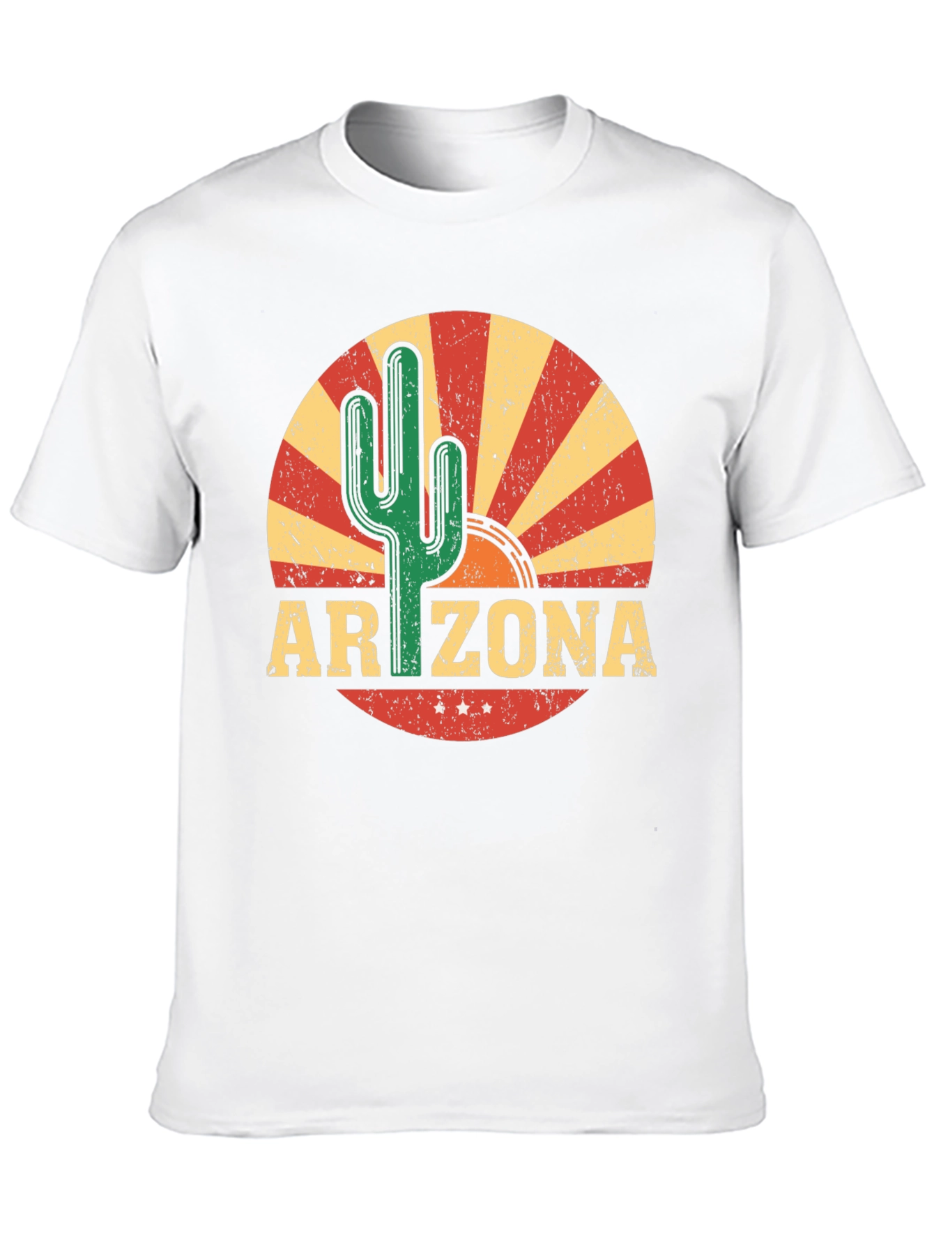 Arizona Cactus Graphic Tee - Retro Style