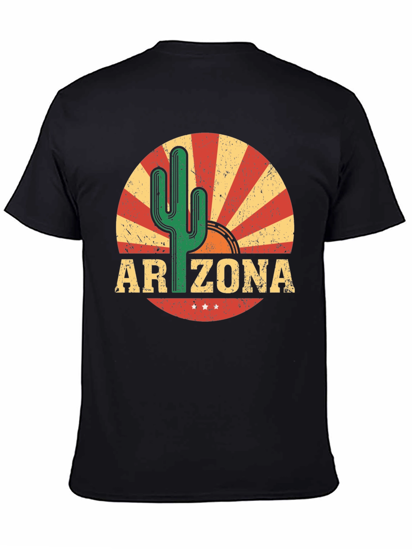 Arizona Cactus Graphic Tee - Retro Style