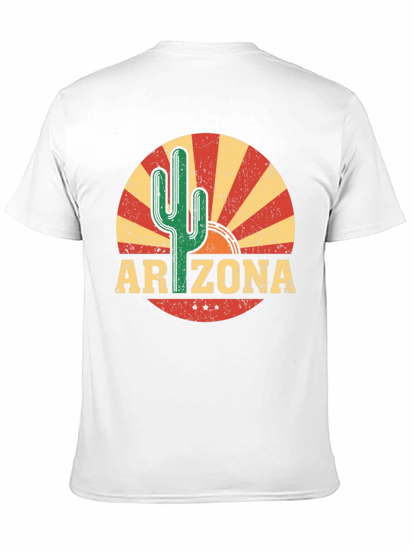 Arizona Cactus Graphic Tee - Retro Style