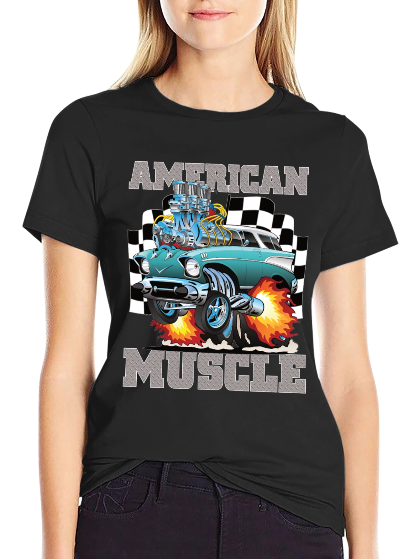 American Muscle Car Graphic T-Shirt