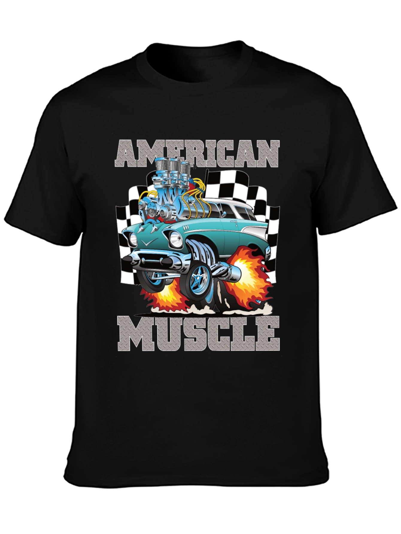 American Muscle Car Graphic T-Shirt