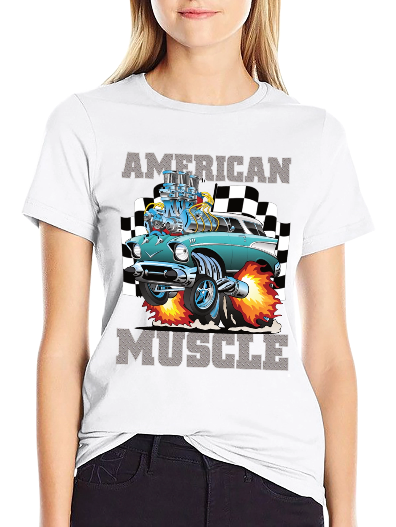 American Muscle Car Graphic T-Shirt
