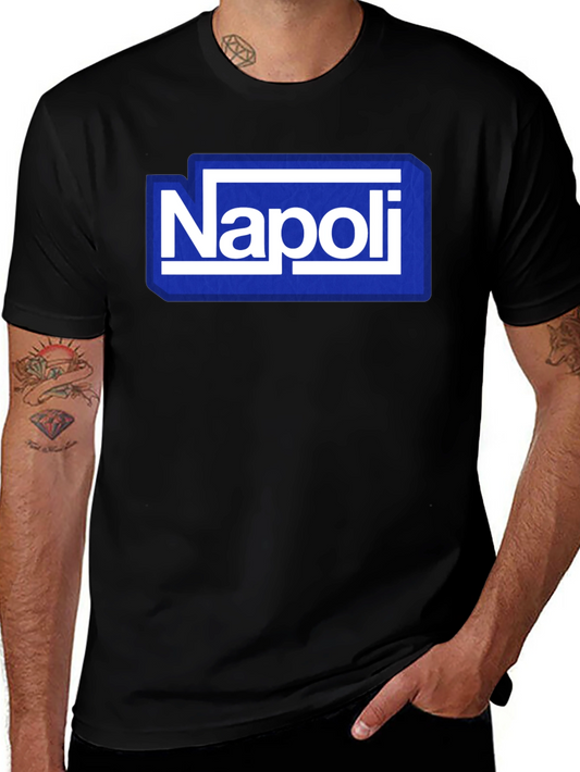 Napoli Graphic Tee - Stylish Mens Black T-Shirt