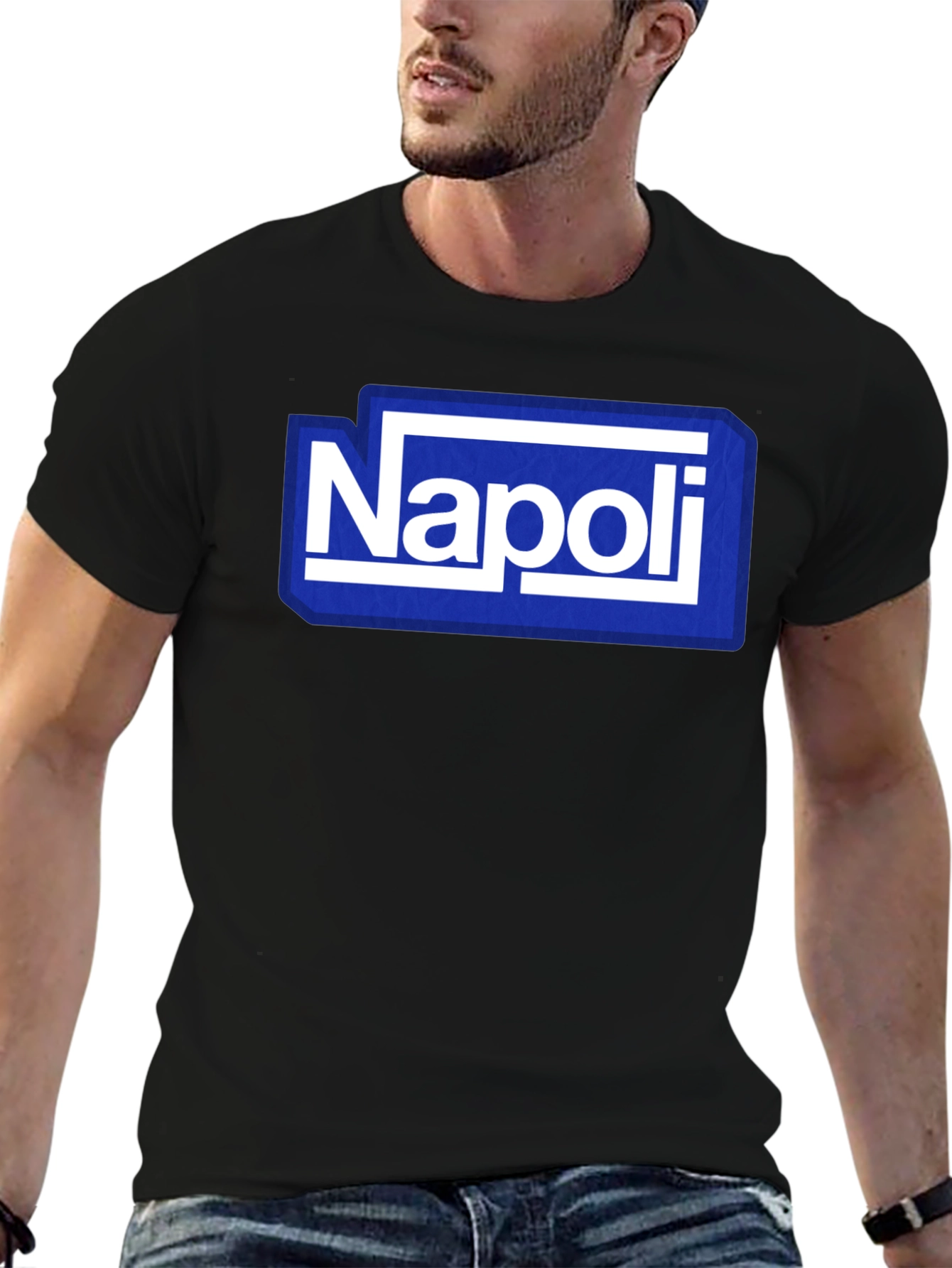 Napoli Graphic Tee - Stylish Mens Black T-Shirt