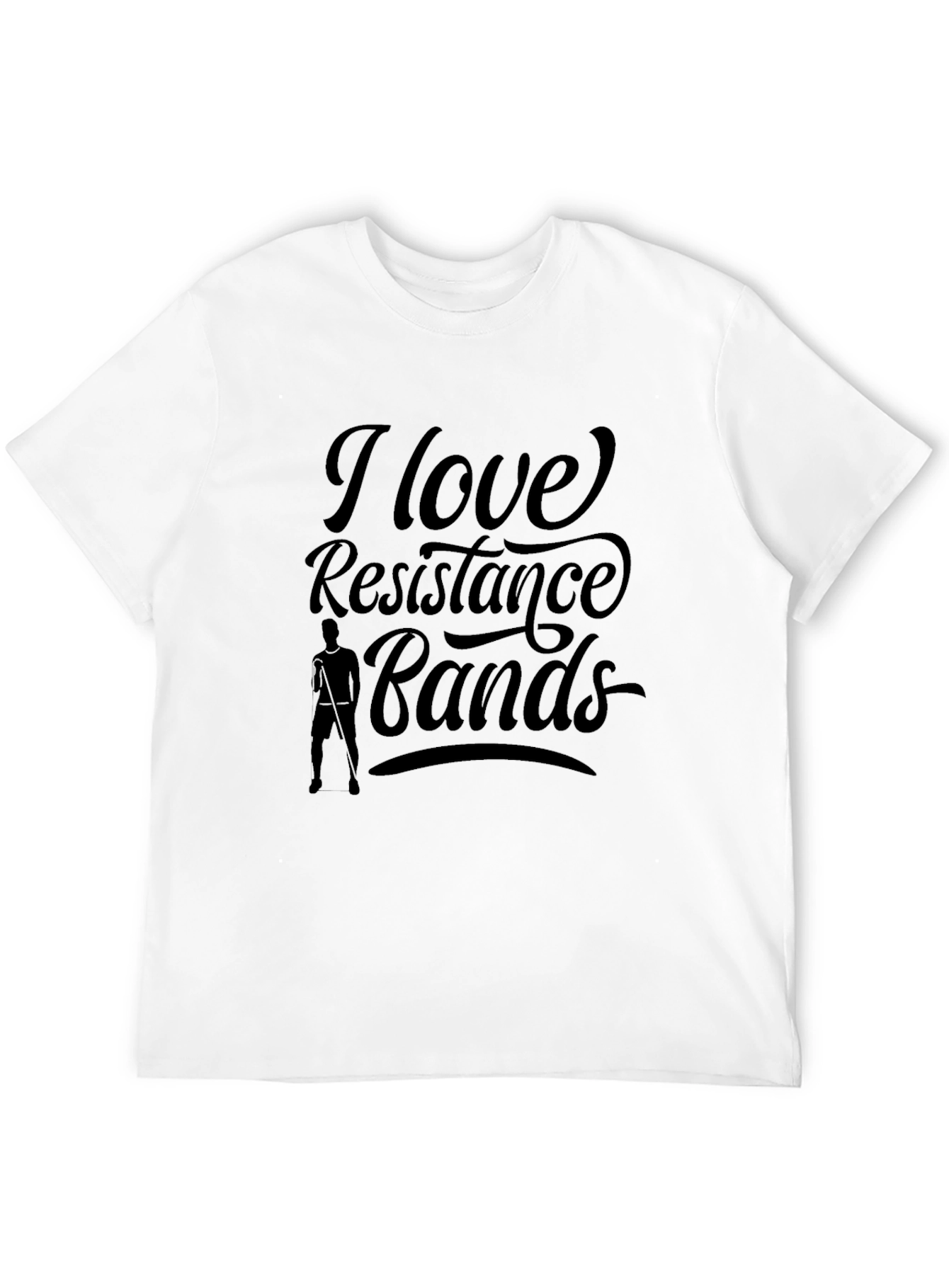 I Love Resistance Bands T-Shirt - Black Unisex