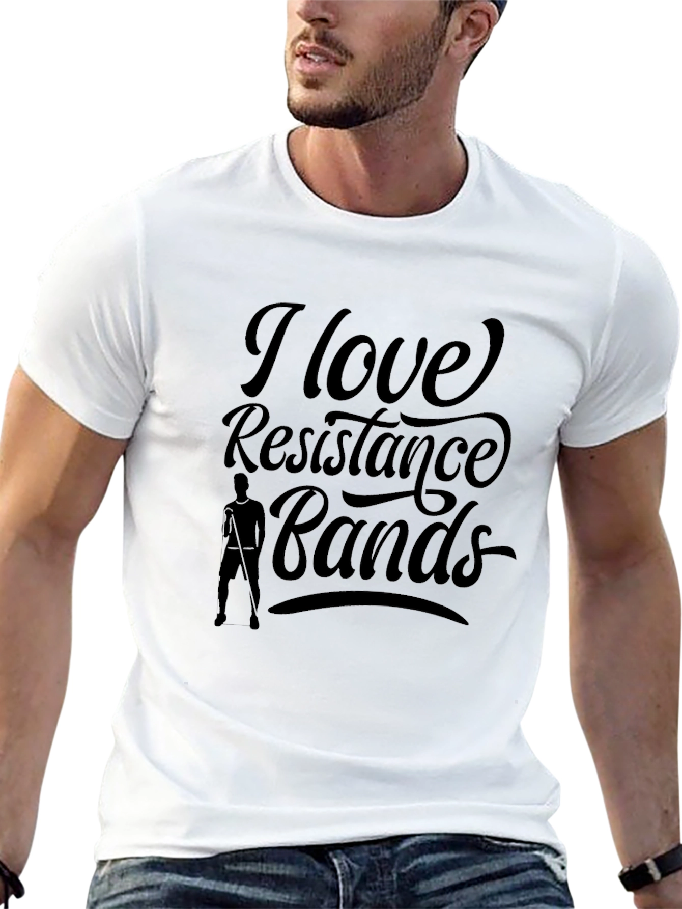 I Love Resistance Bands T-Shirt - Black Unisex