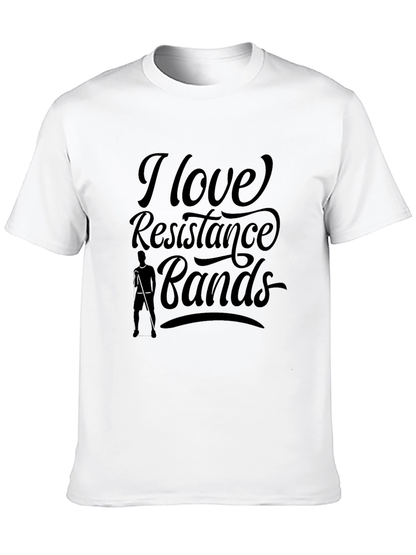 I Love Resistance Bands T-Shirt - Black Unisex