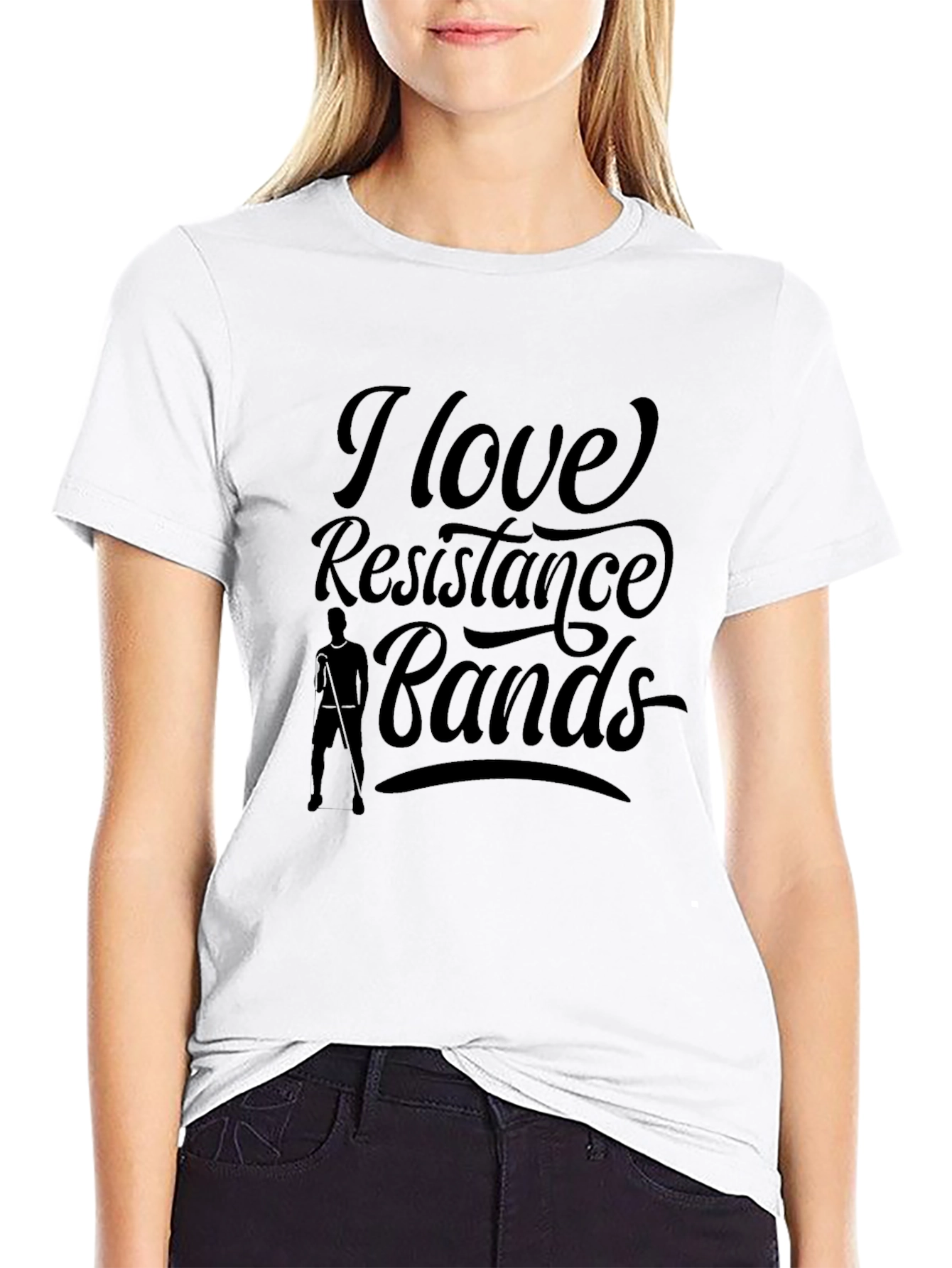 I Love Resistance Bands T-Shirt - Black Unisex