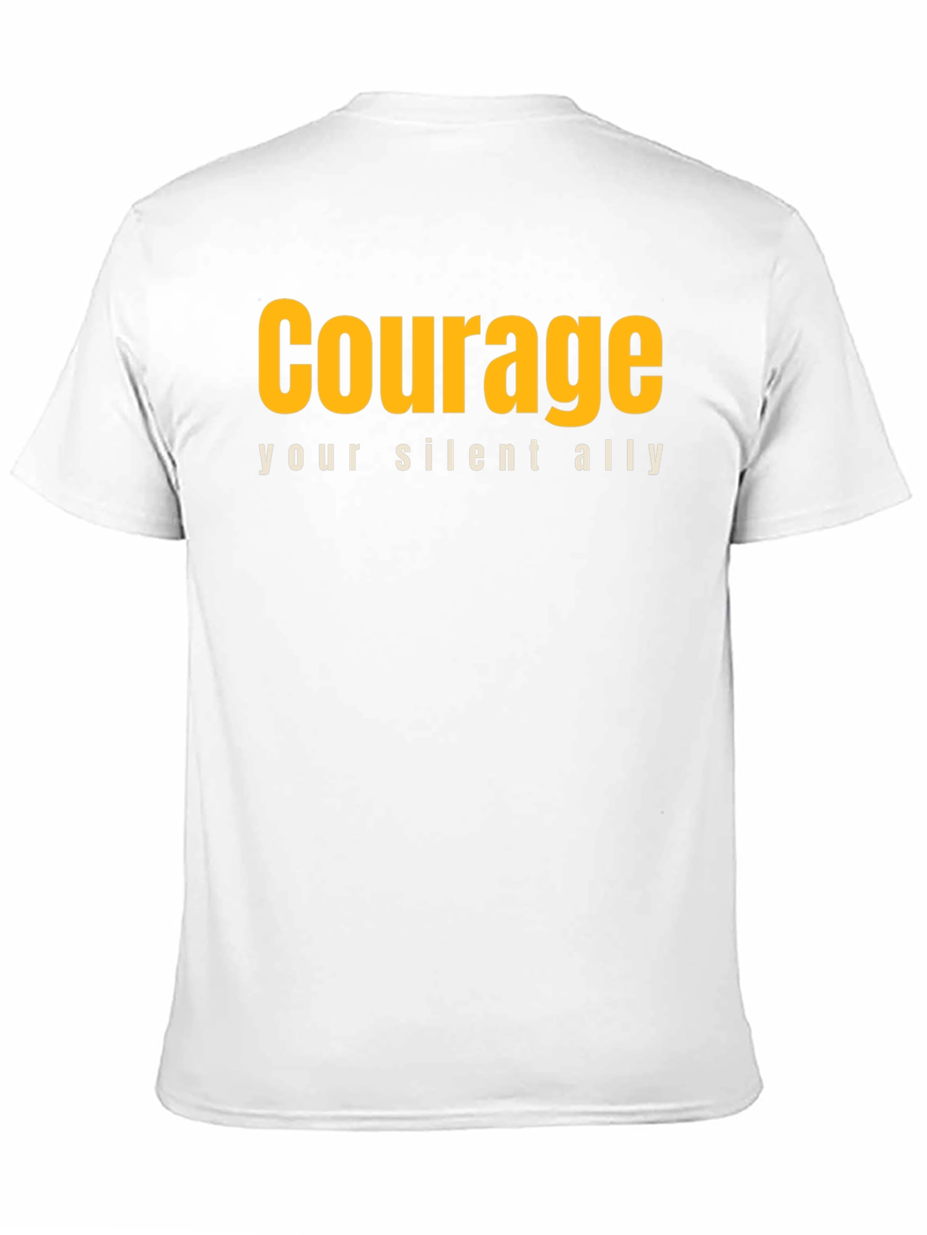 Courage Graphic Tee - Motivational Black T-Shirt