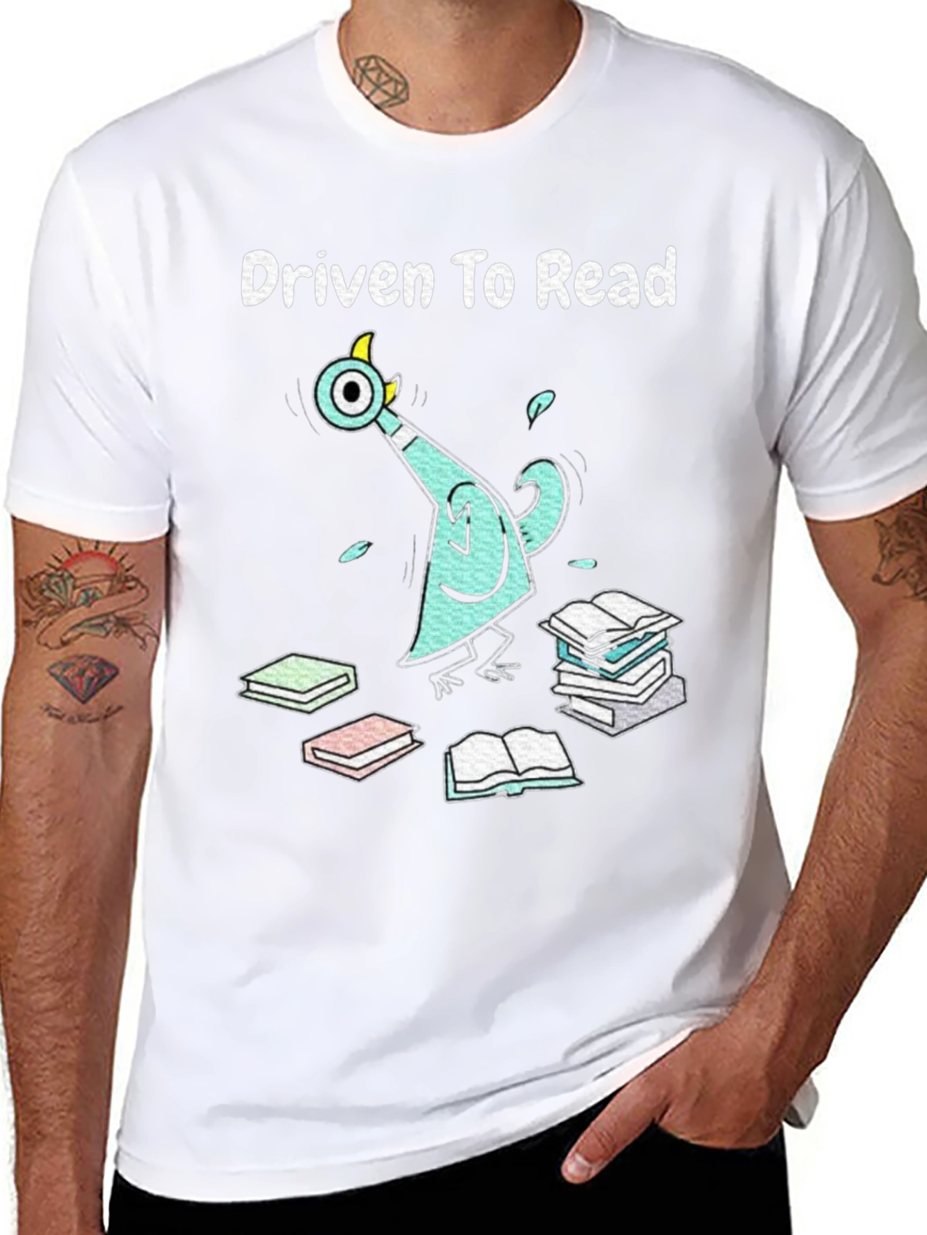 Driven to Read Pigeon Graphic Tee