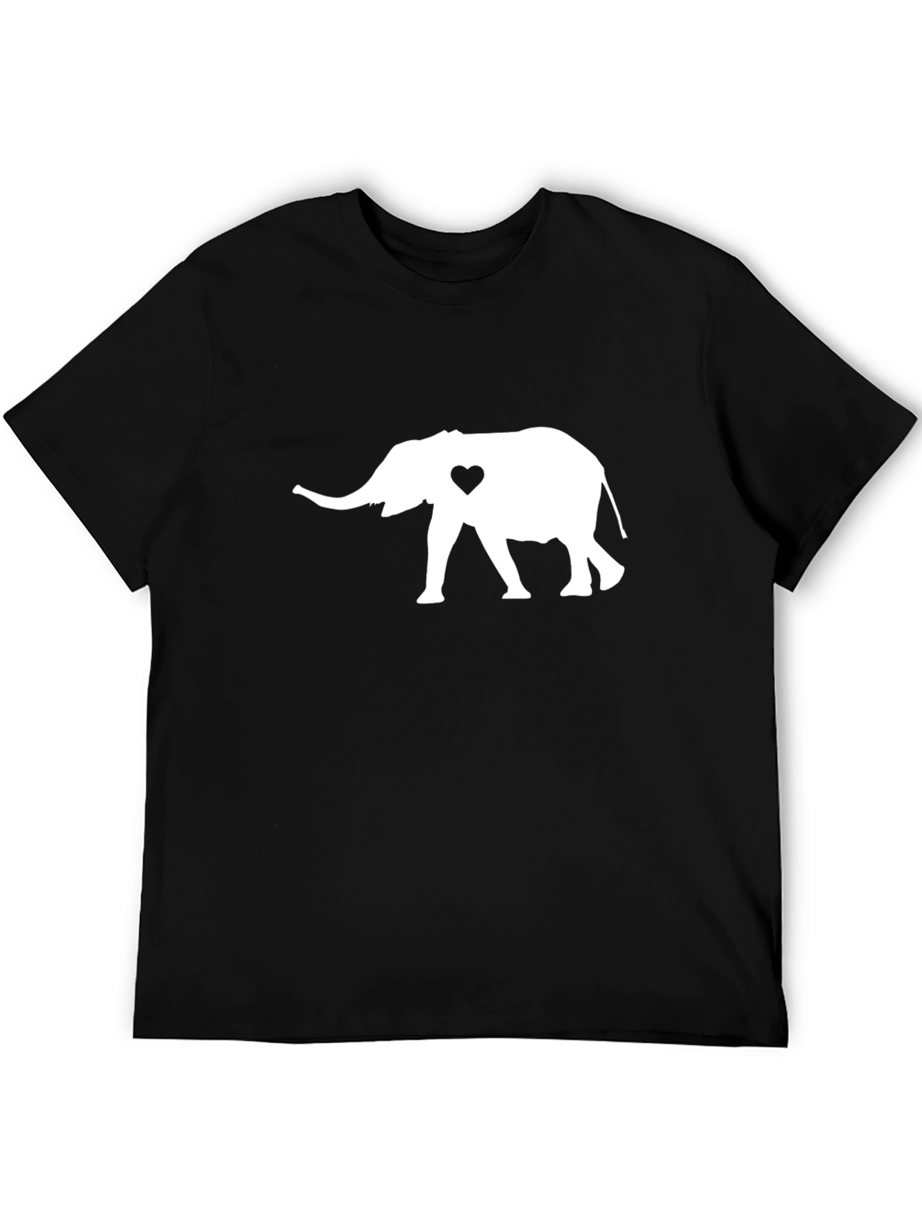 Elephant Heart Graphic Tee - Black