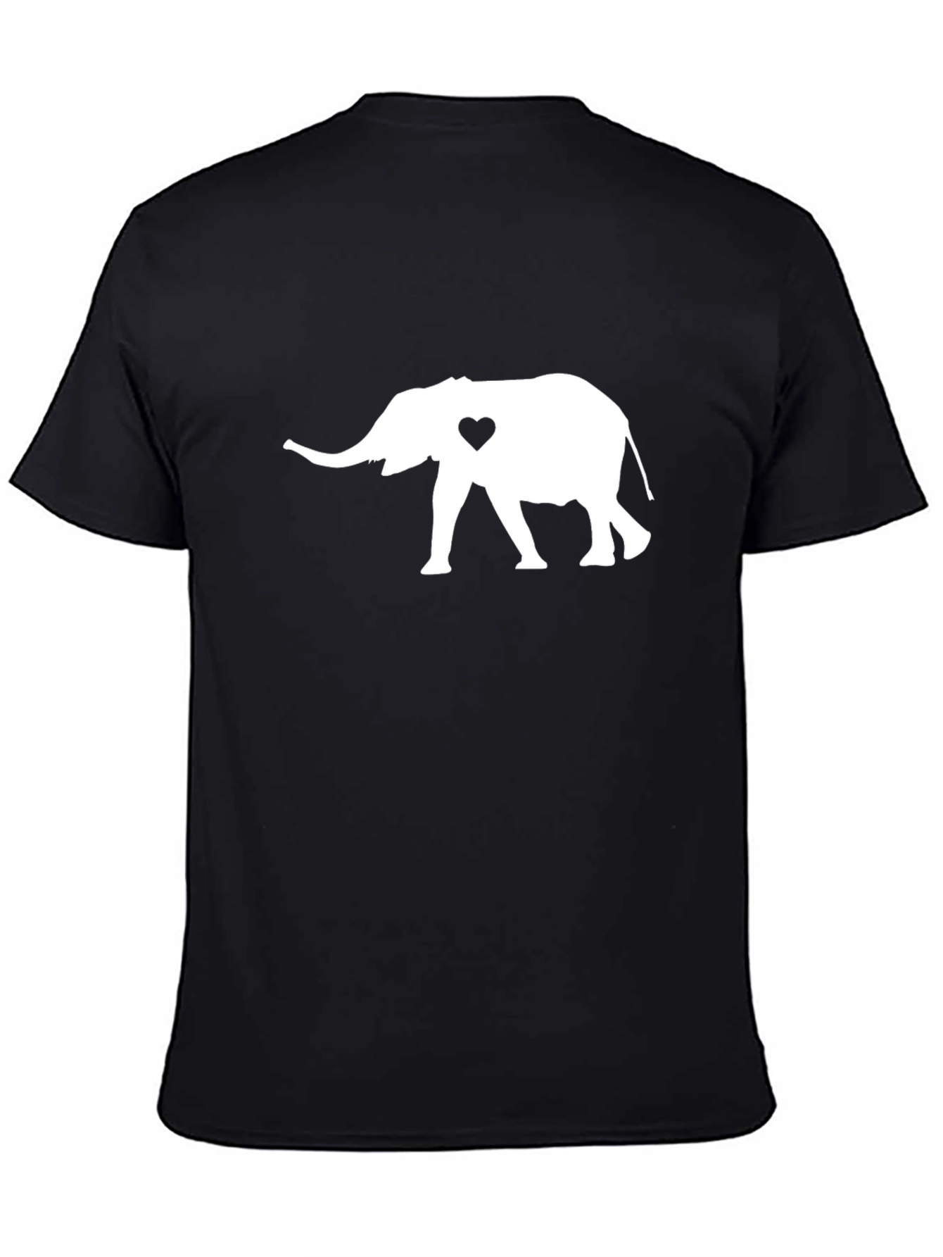 Elephant Heart Graphic Tee - Black
