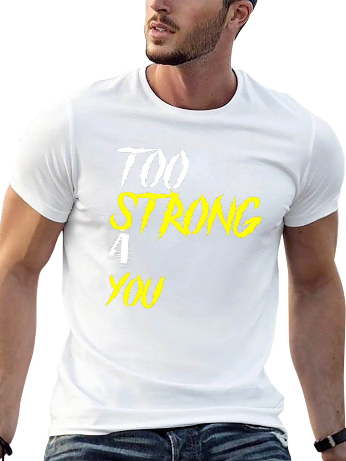 Too Strong For You Black Graphic Tee